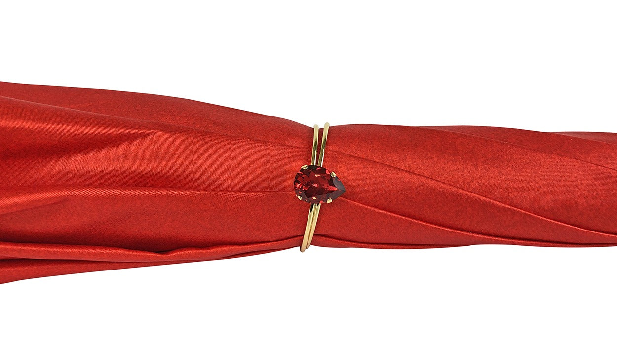 Romantic Red Roses Umbrella – Handmade Luxury for Women