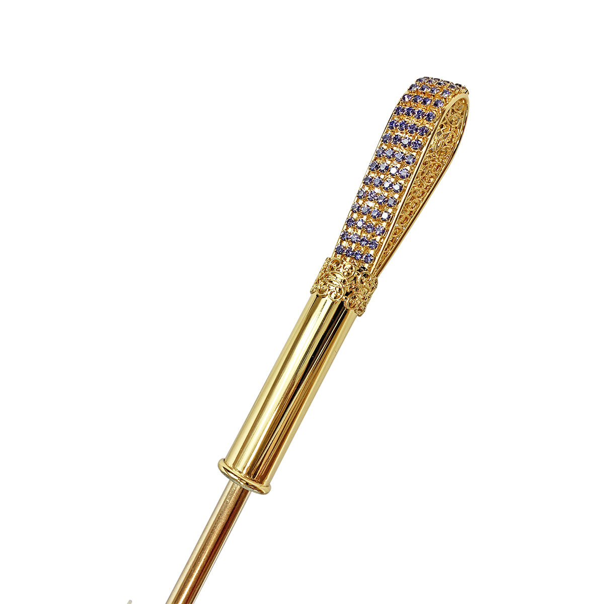 Handcrafted Fine and Elegant Light Blue Women's Umbrella