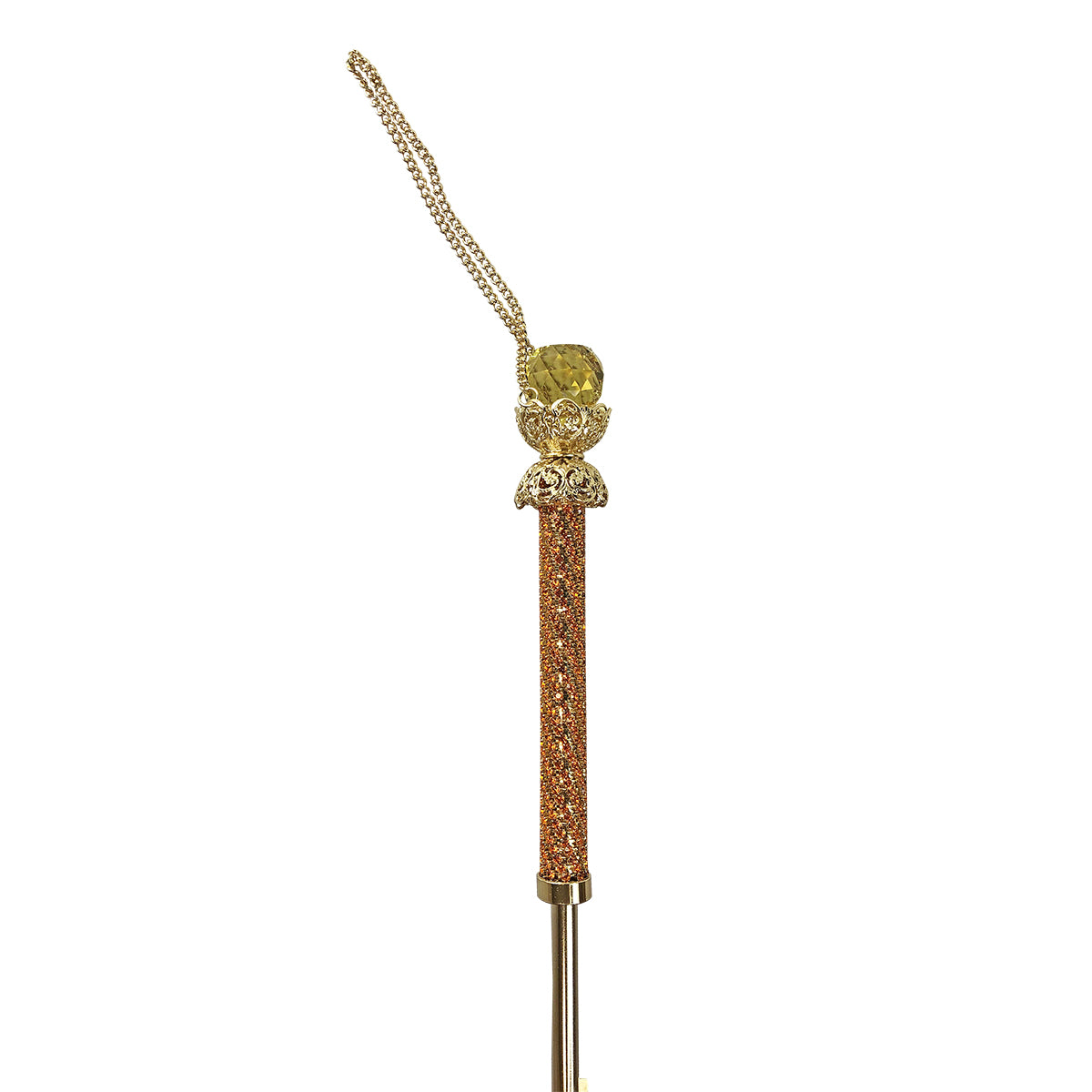 Fantastic Orange Umbrella with Leopard Print – Handmade in Italy