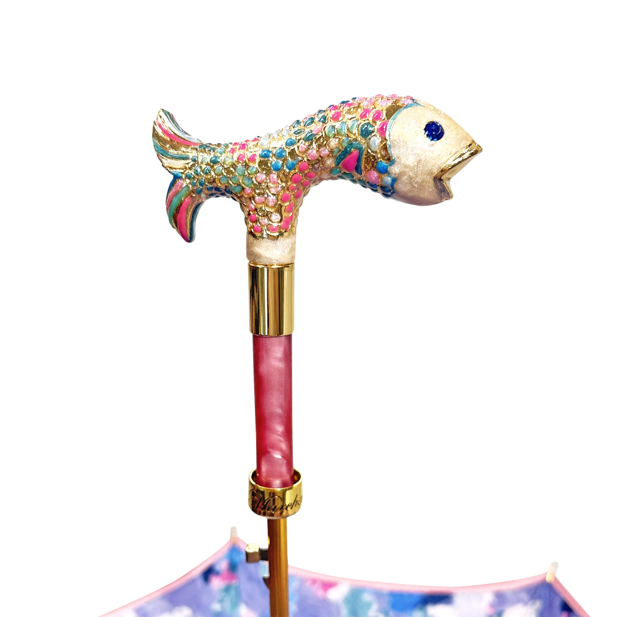 Exclusive Premium Umbrella – Hand-Painted 24K Gold Handle