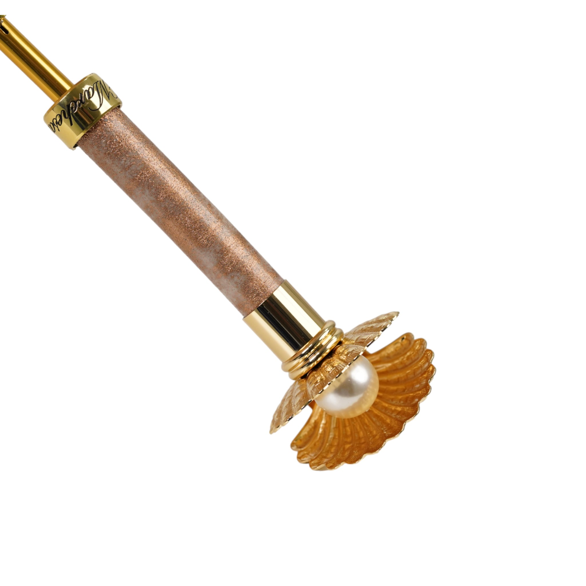 Premium Shell Umbrella with Gold-Plated Handle – Handmade in Italy