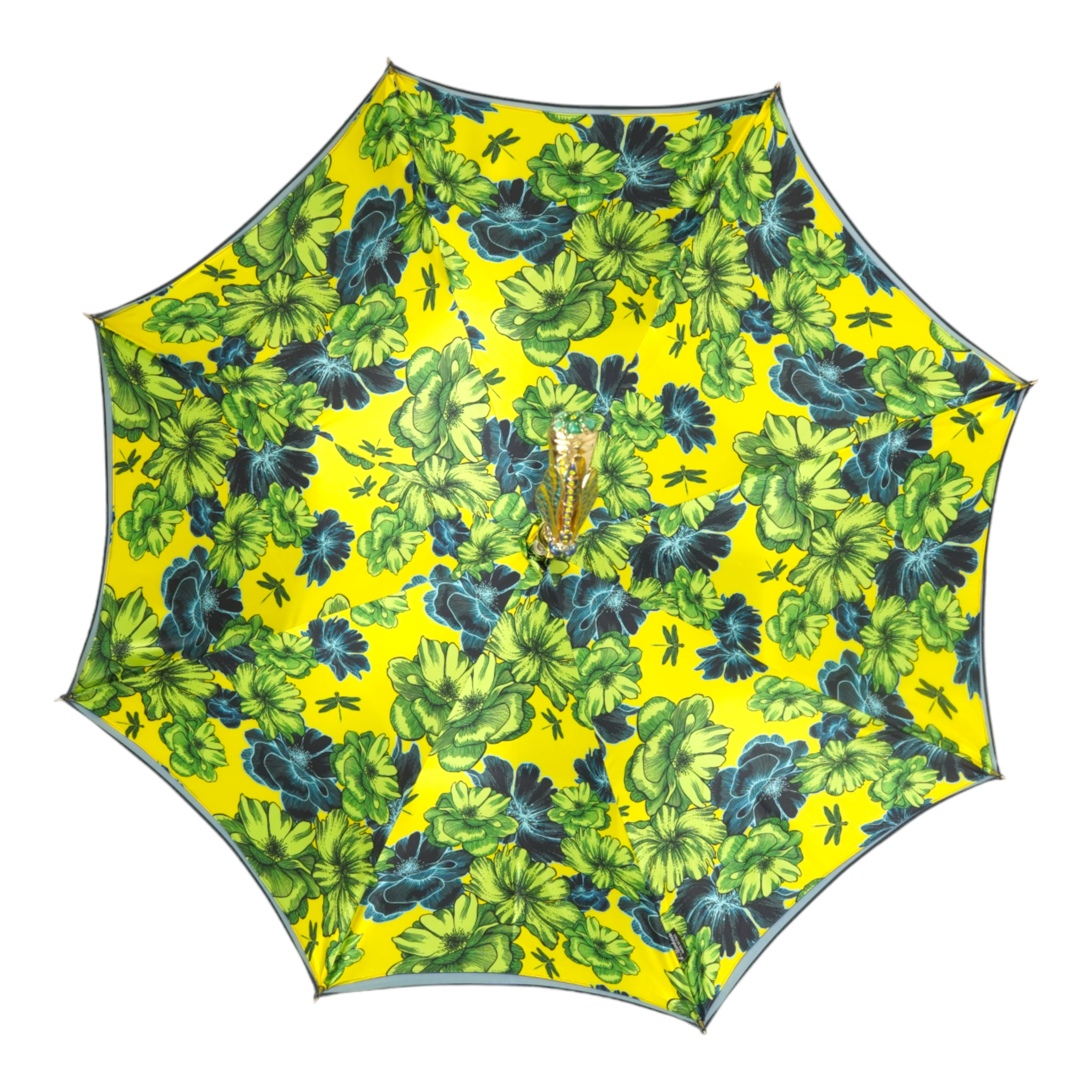Exquisite Hand-Painted Dragonfly Handle Exclusive Italian Umbrella