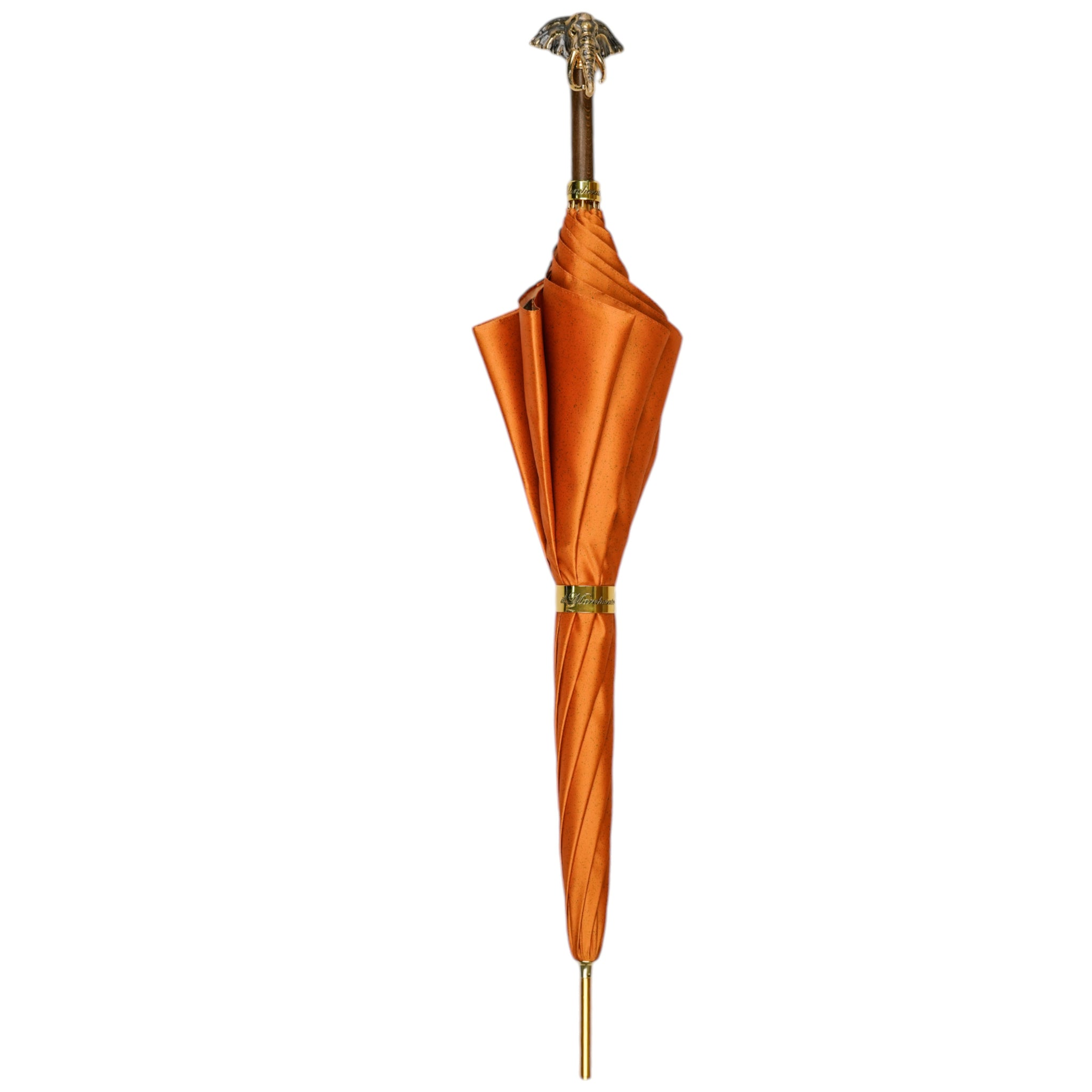 Chic Golden Elephant Umbrella for a Bold and Exotic Look - Elegant Knives