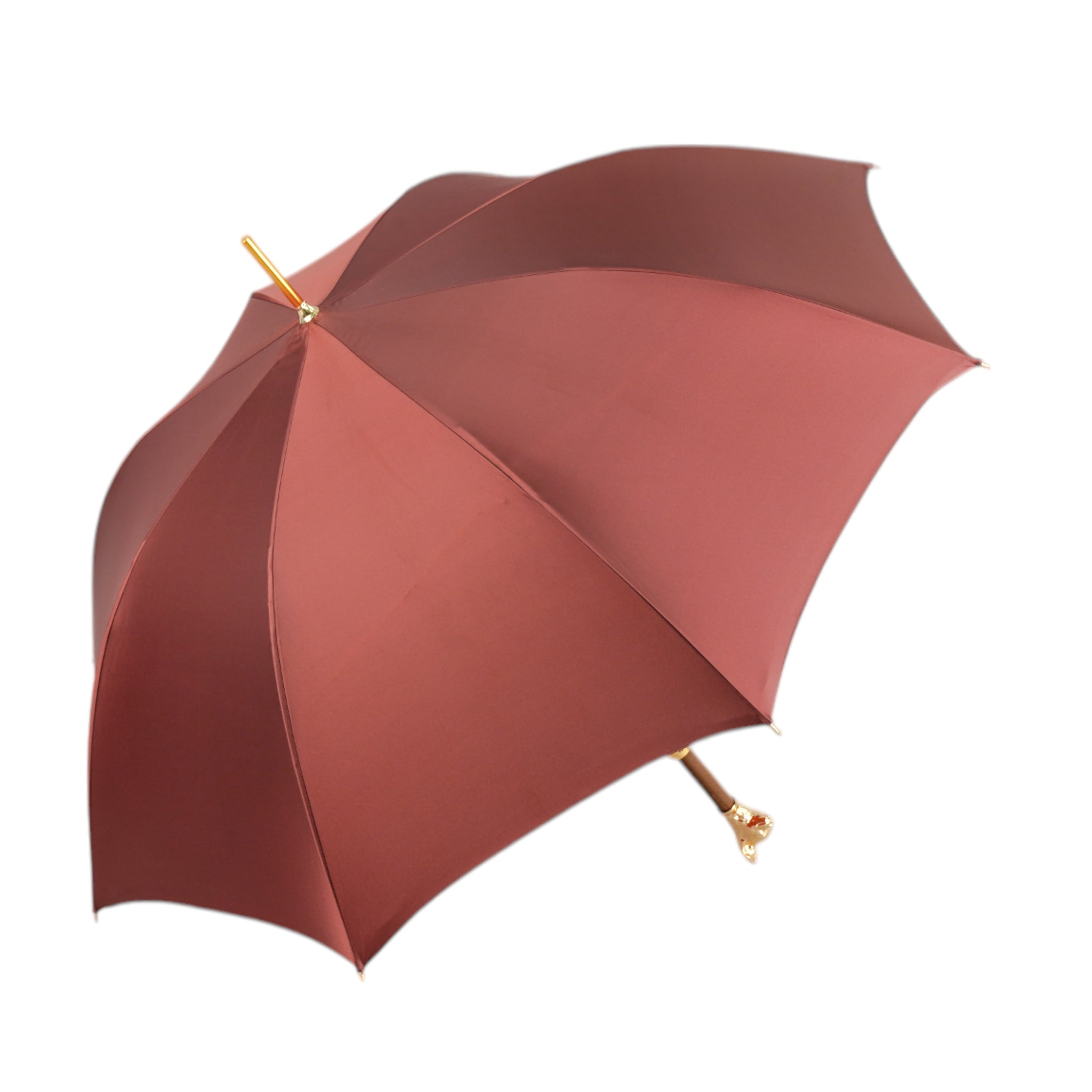 Red Umbrella with Gold Chihuahua Handle - Chic Companion