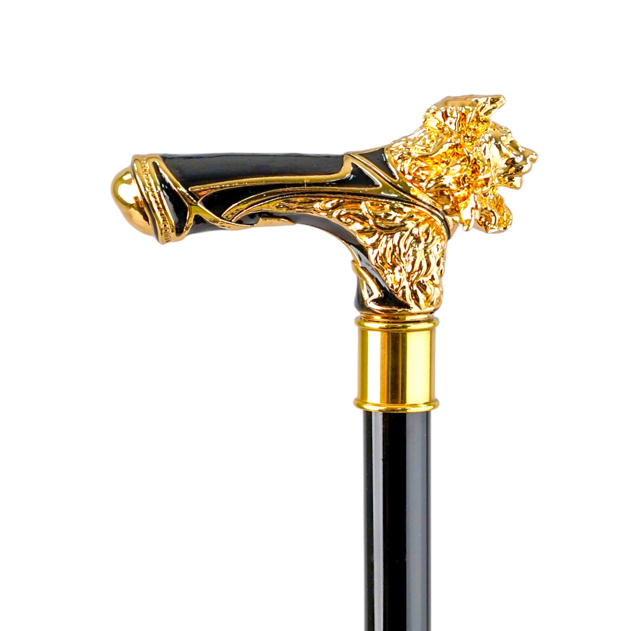 Luxury Lion-Handle Umbrella with 24K Gold Finish – Limited Edition