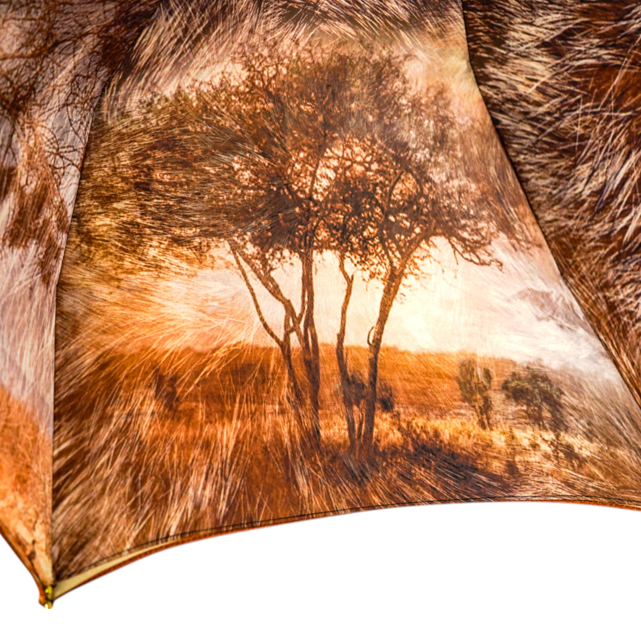 Handcrafted Luxury Umbrella with 24K Gold-Plated Lion Handle