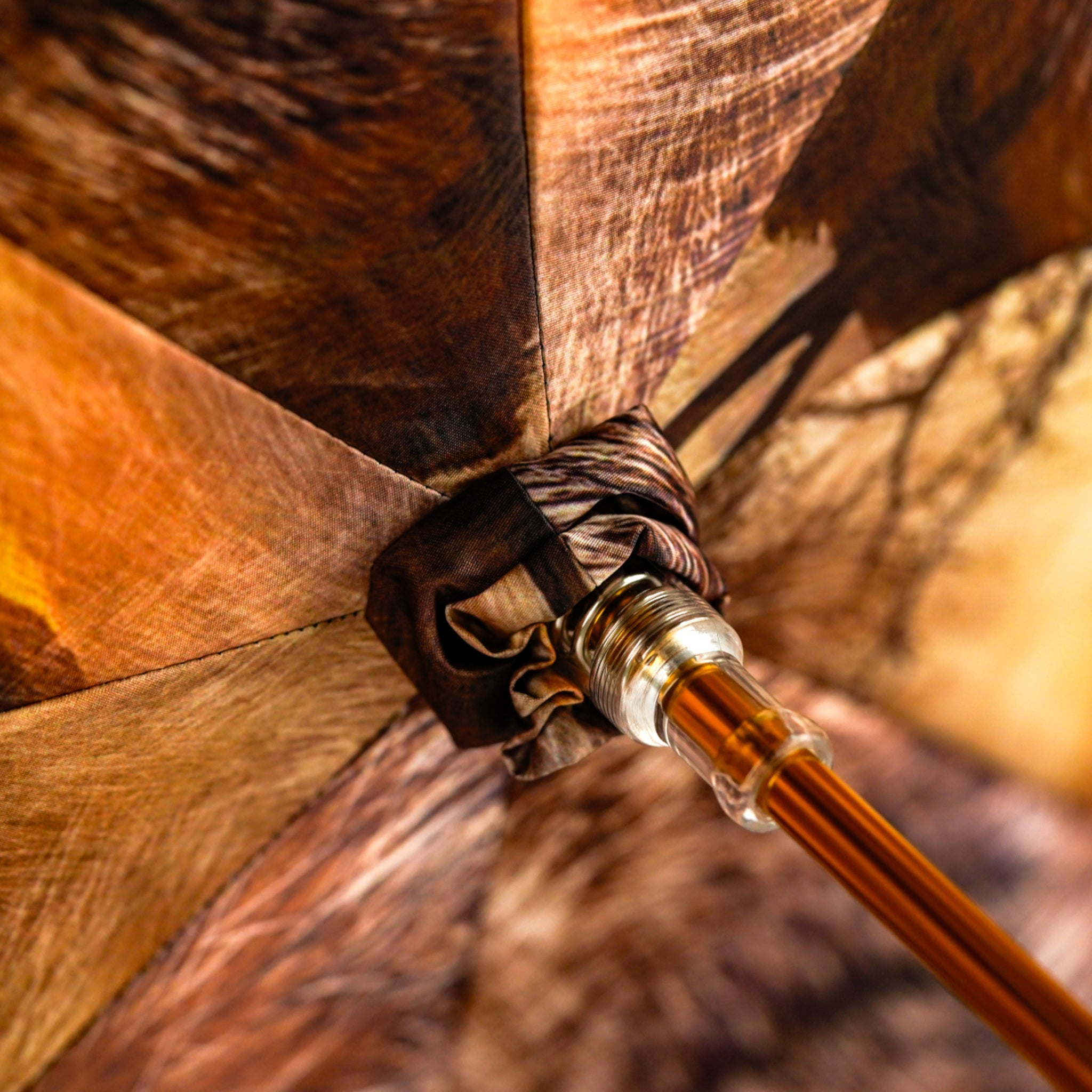 Handcrafted Luxury Umbrella with 24K Gold-Plated Lion Handle