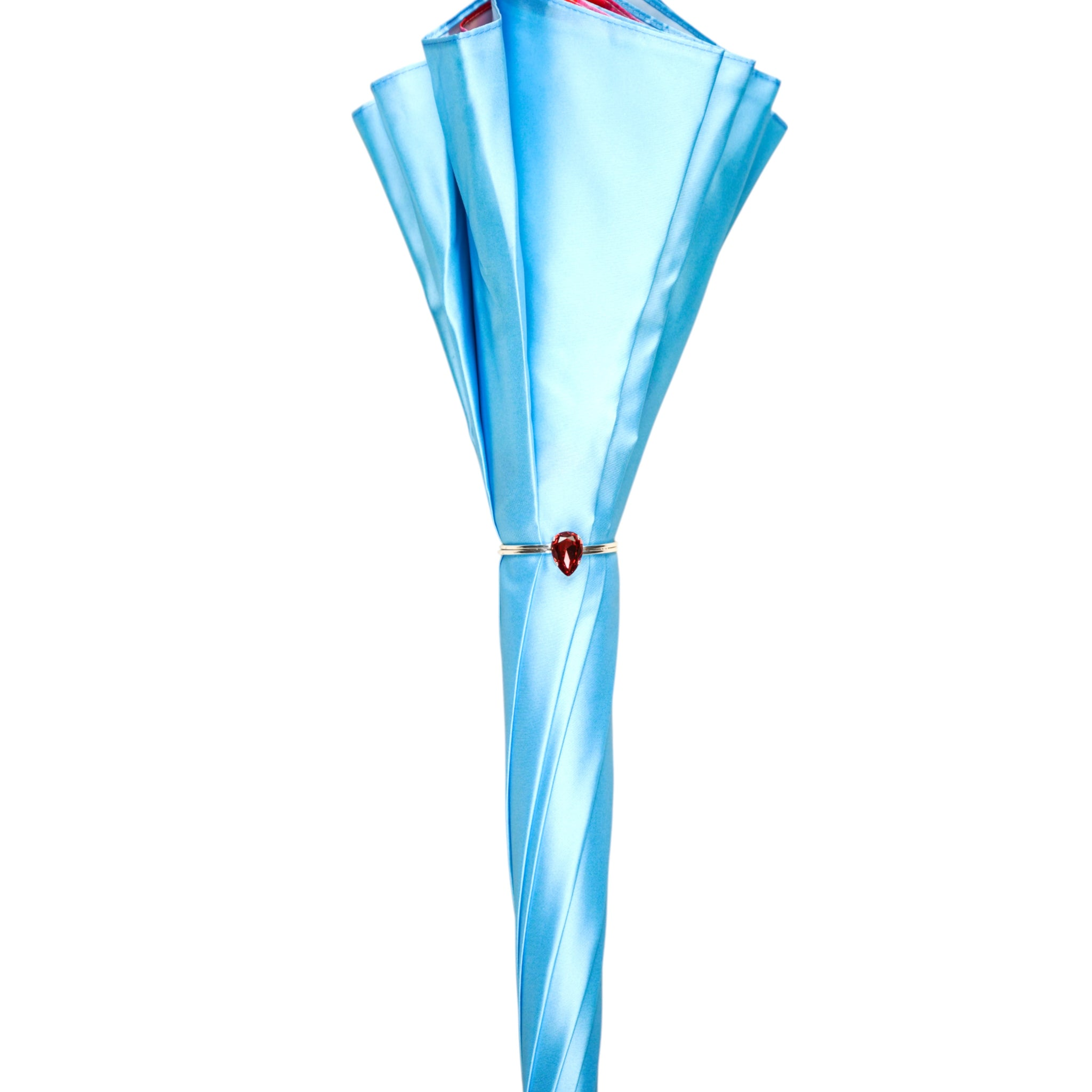 925 Silver-Plated Handle with Crystals - Handcrafted in Italy