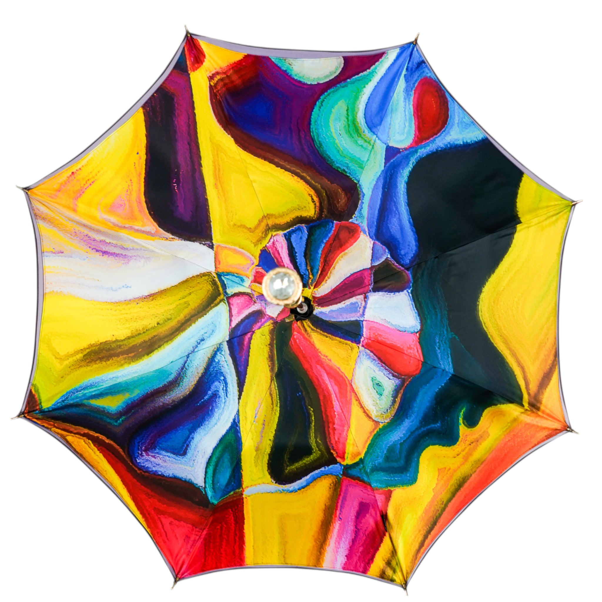 24K Gold-Plated Handle with Crystals - Handcrafted in Italy