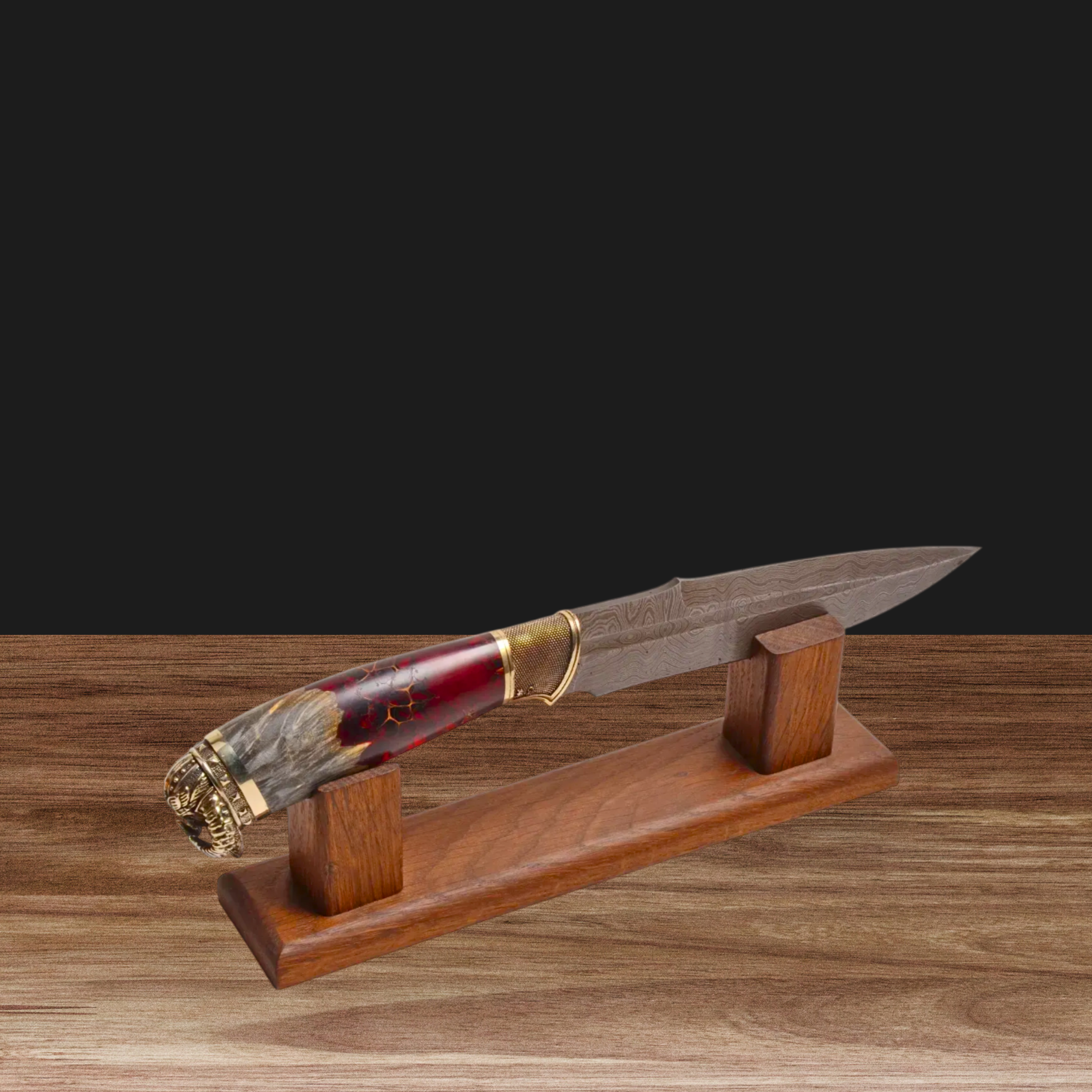 Universal Oak Wooden Knife Display Stand