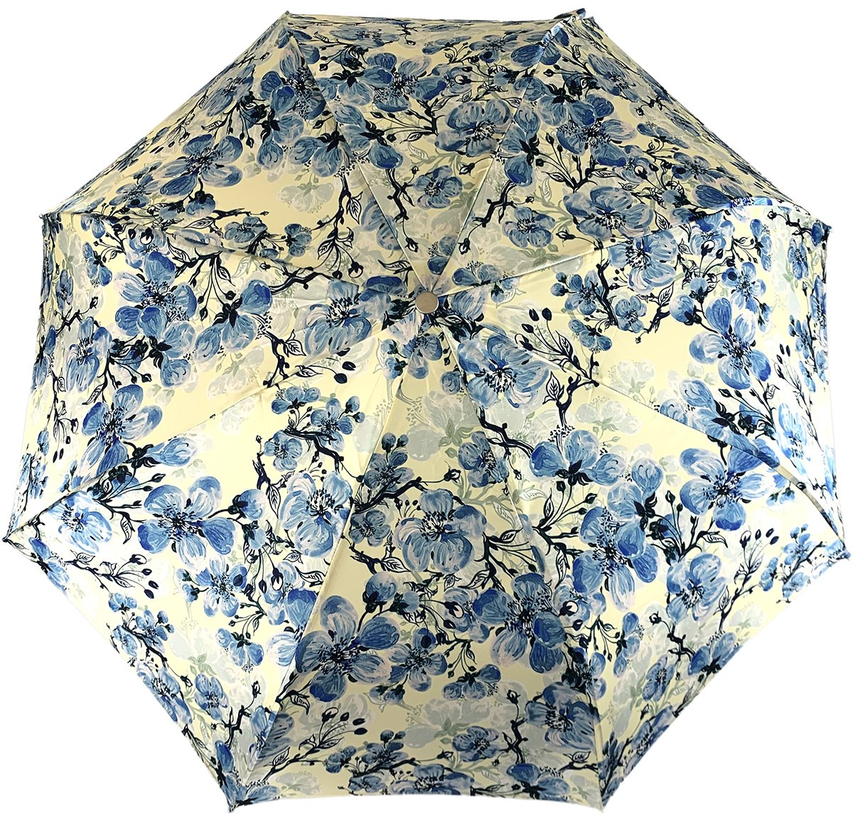 Chic Folding Umbrella with Blue Poppies – Women’s Exclusive Design