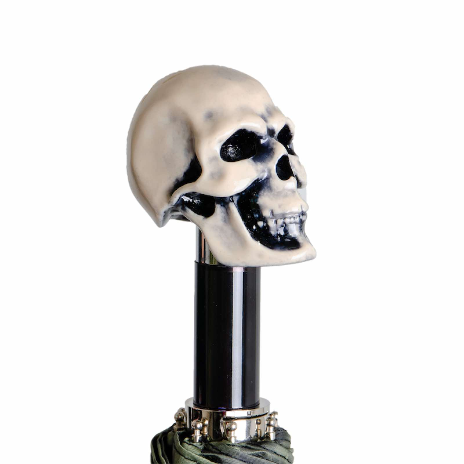 Camouflage Folding Umbrella with Skull Handle – Automatic Opening