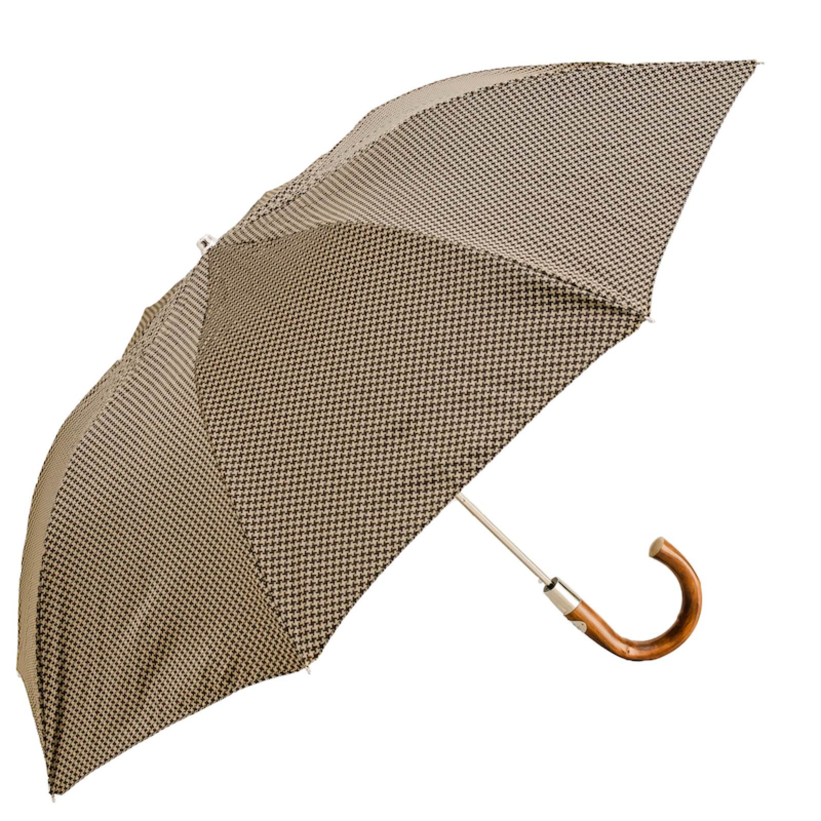 Elegant Men's Folding Umbrella – Automatic Opening, Handmade in Italy
