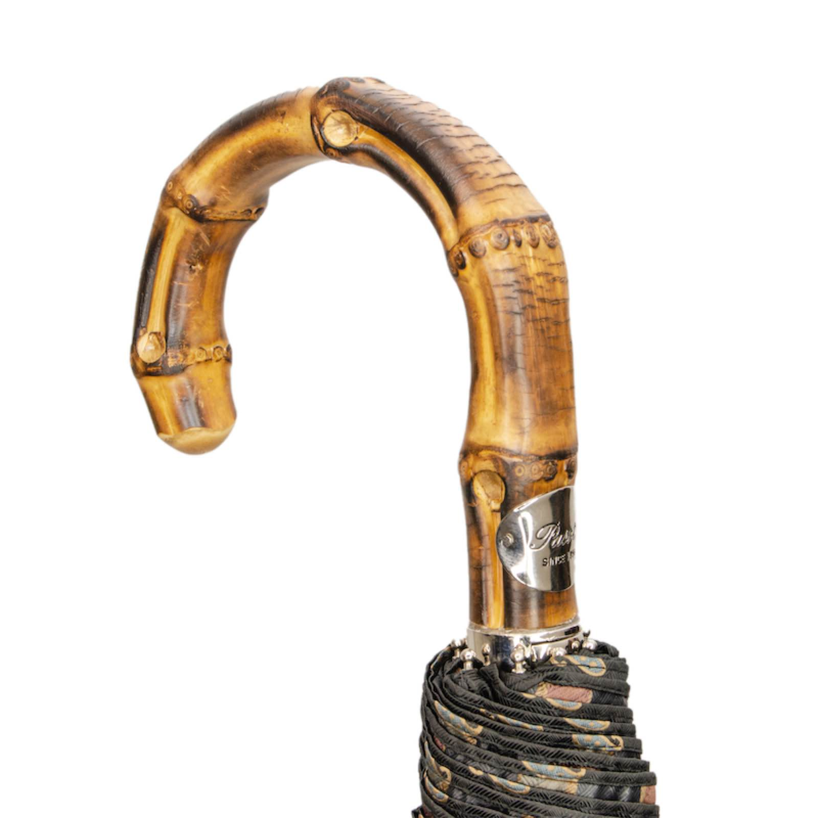 Telescopic Umbrella with Whangee Handle – Automatic Opening