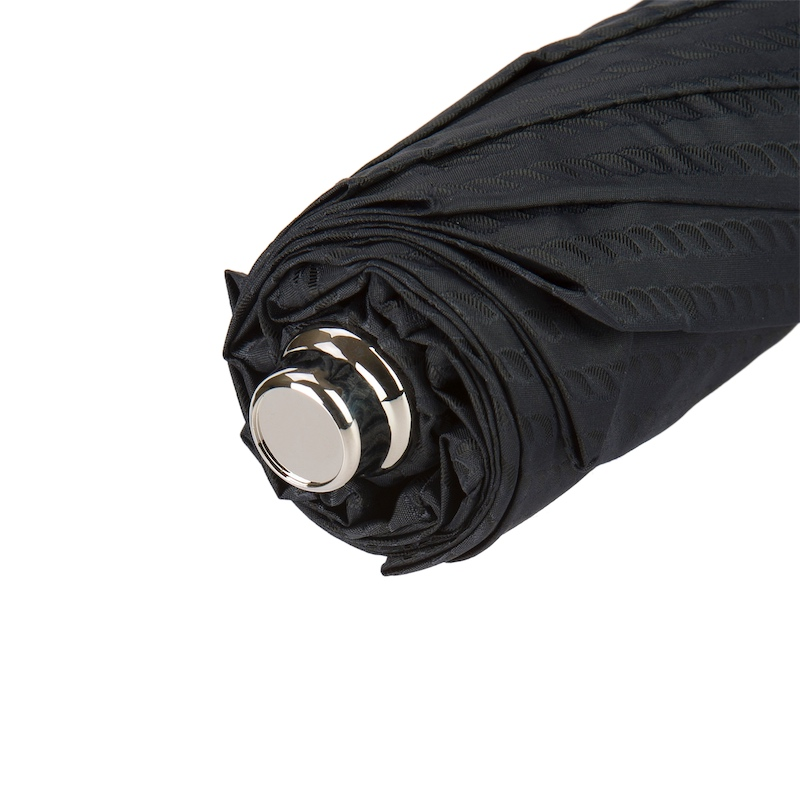 Designer Silver Golf Ball Folding Automatic Opening Umbrella