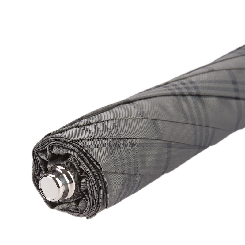 Silver Owl Folding Automatic Opening Umbrella – Handmade in Italy