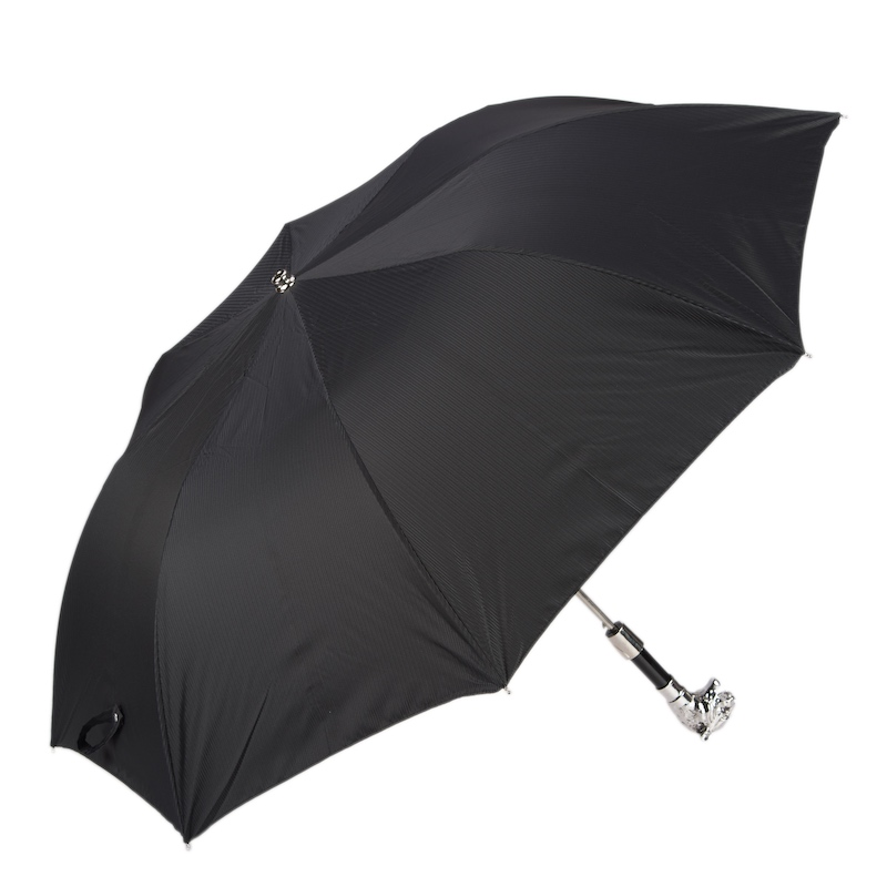 Silver Tiger Folding Automatic Opening Umbrella – Handmade in Italy - Elegant Knives
