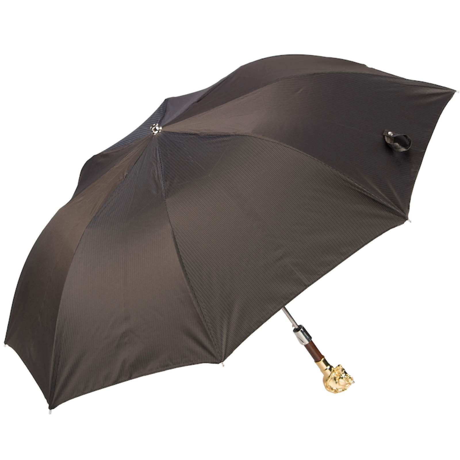 Golden Horse Folding Automatic Opening Umbrella – Handmade in Italy