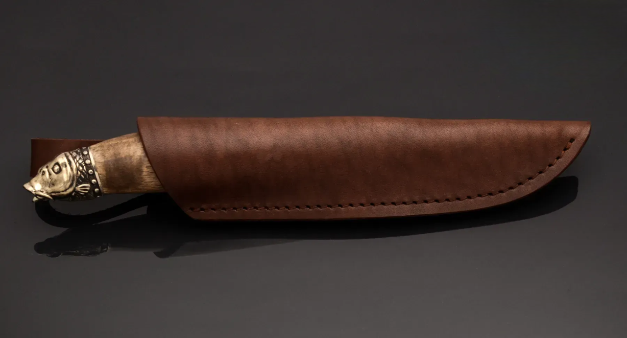 Fishing Knife 50X14MF Stainless Steel with Walnut Handle