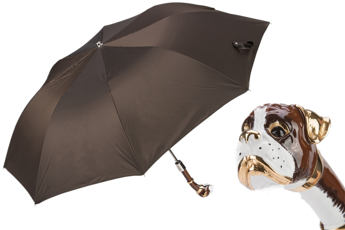 Designer Folding Boxer Automatic Opening Umbrella – Handmade in Italy
