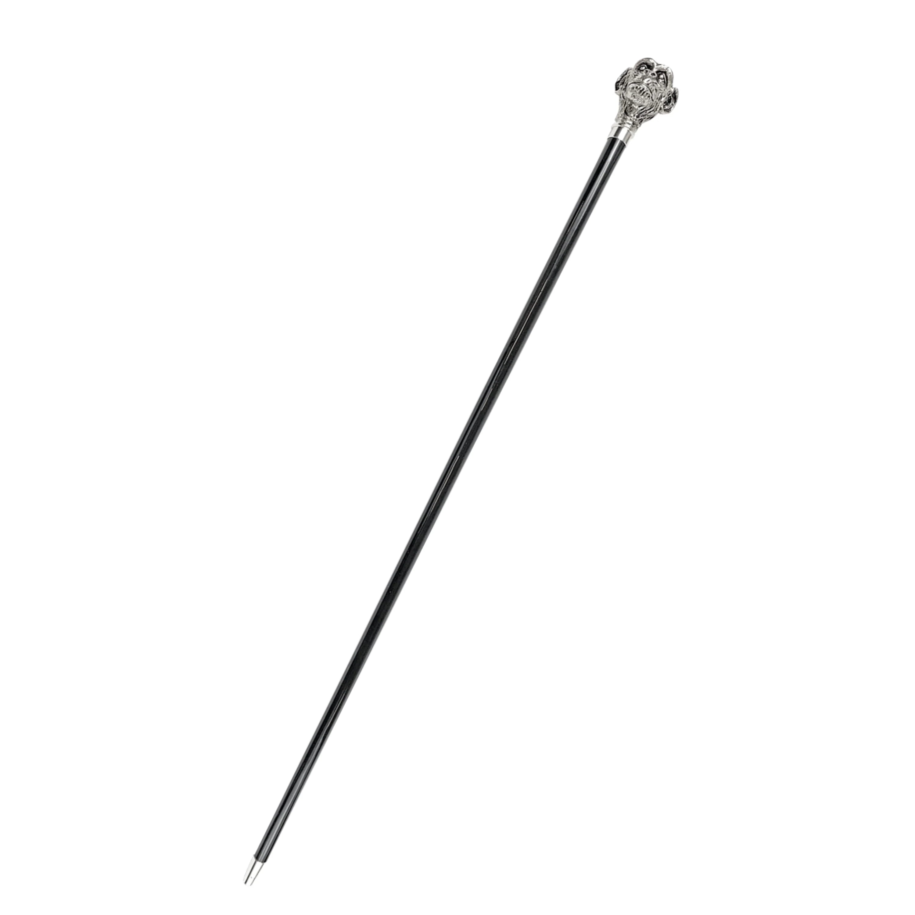Luxury Silver Monkey Walking Cane – 925 Silver-Plated Art Cane