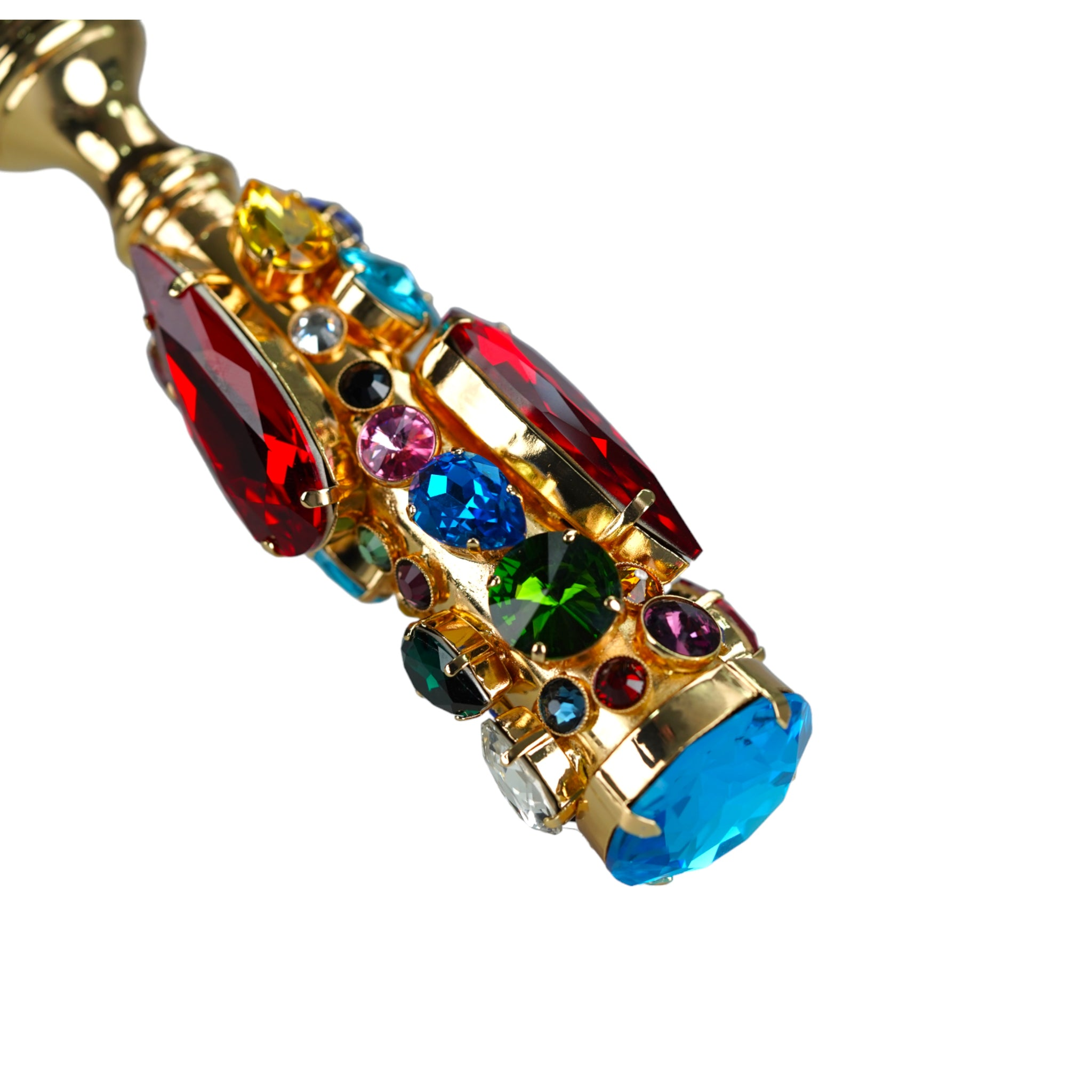 Limited Edition Handmade Italian Umbrella with Crystal Droplet Handle