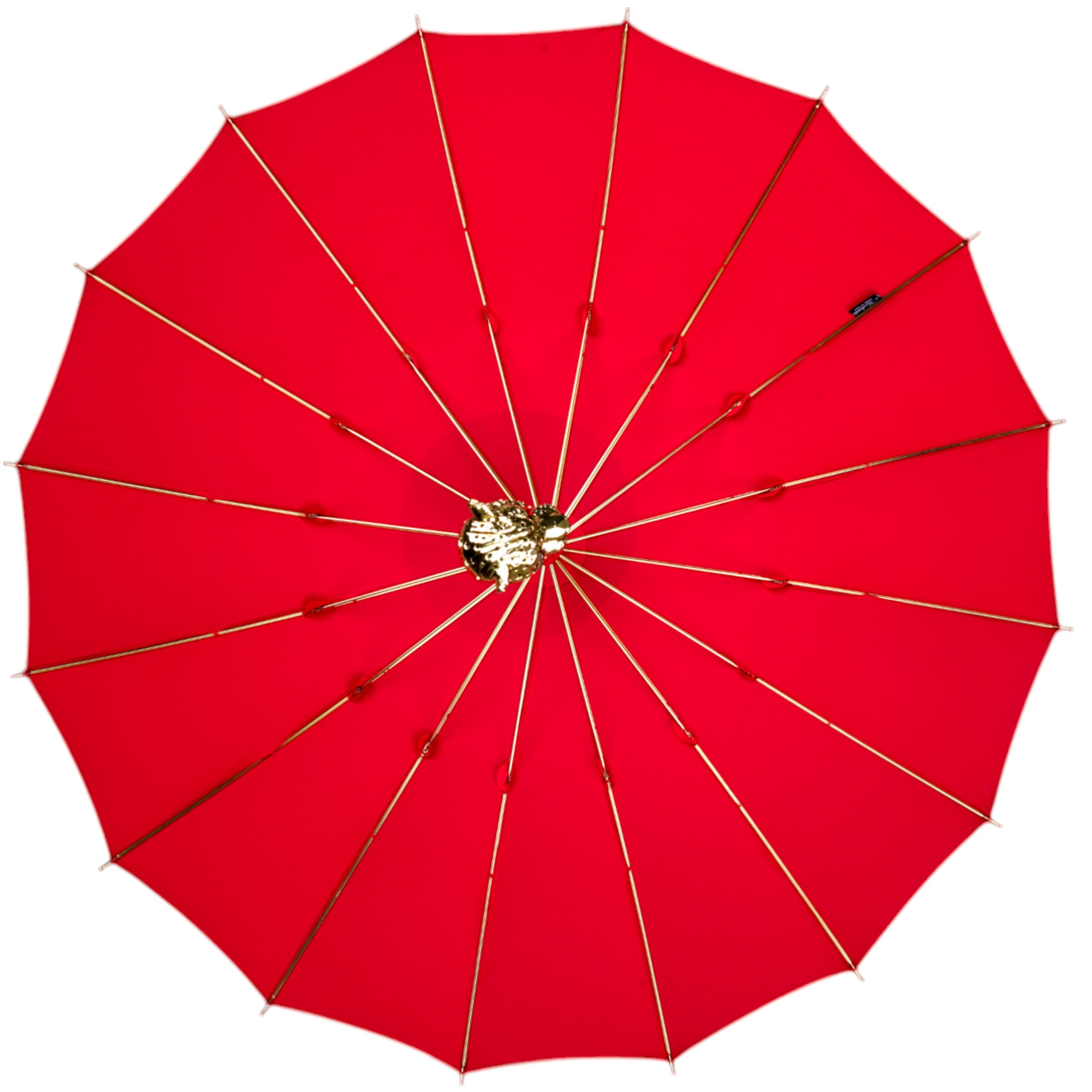Limited Designer Red Umbrella with Jeweled Panther Handle