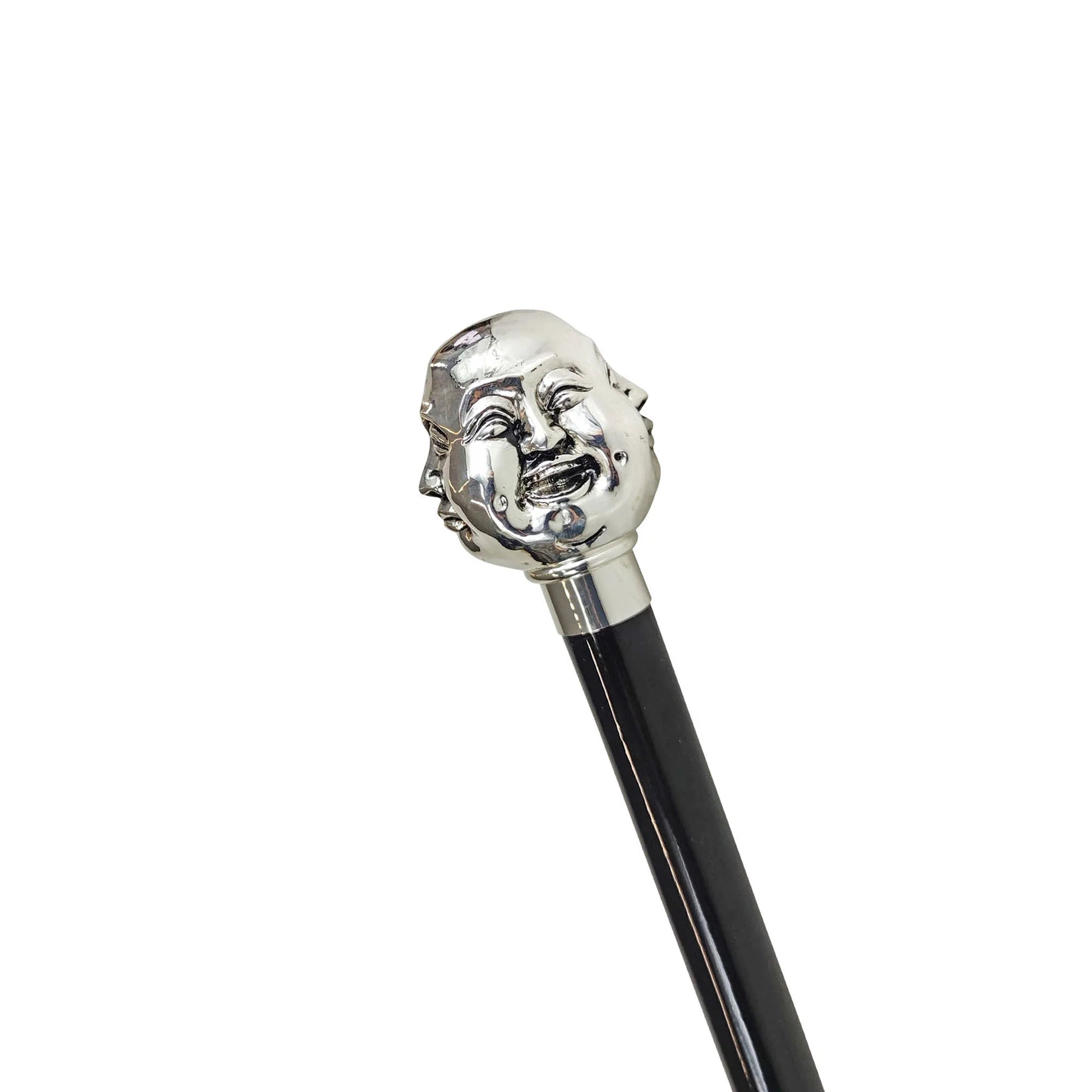 Four Noble Truths Walking Cane – Silver-Plated 925 Handle, Luxury Cane