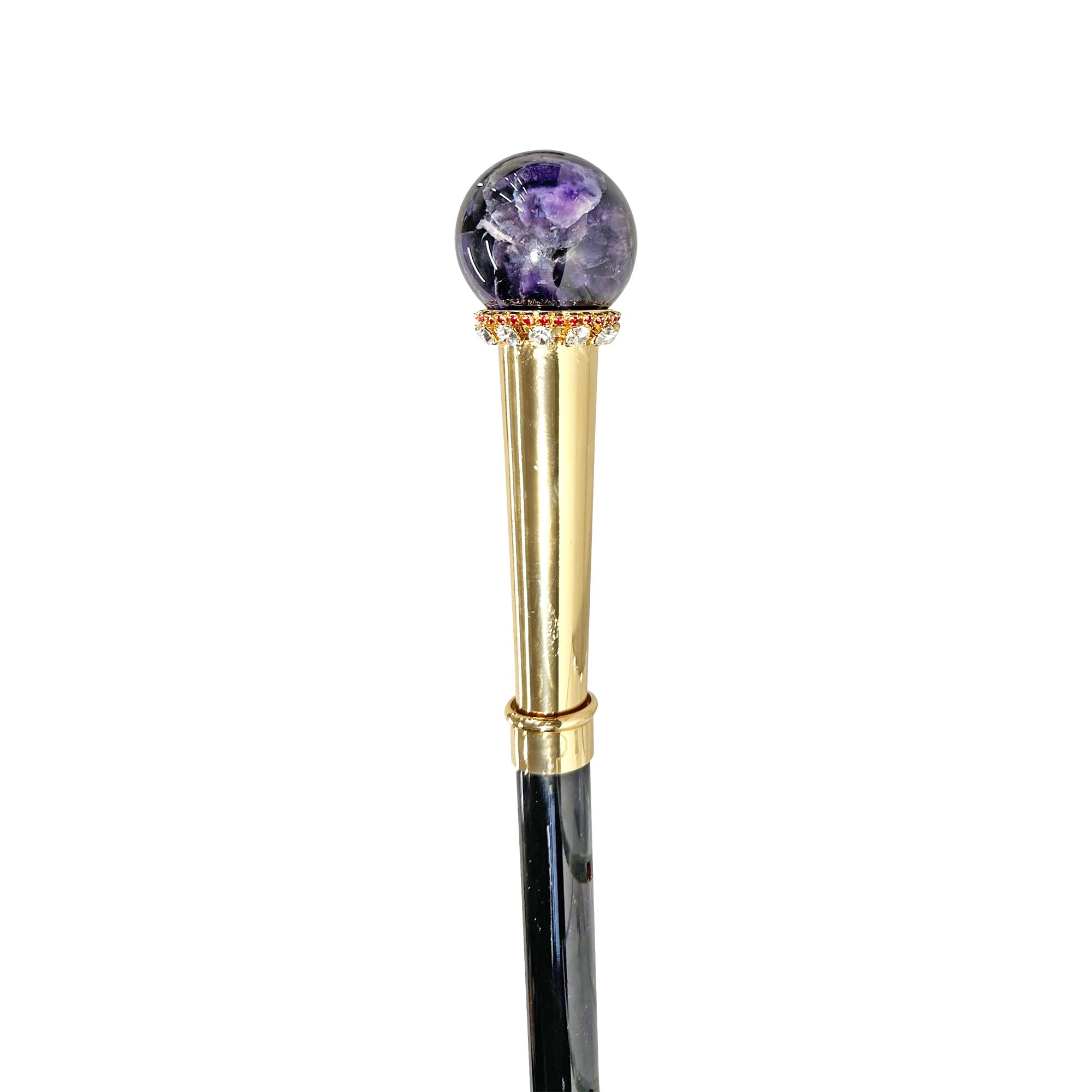 Unique Refined 24K Gold-Plated Walking Stick with Elegant Minimalist Design