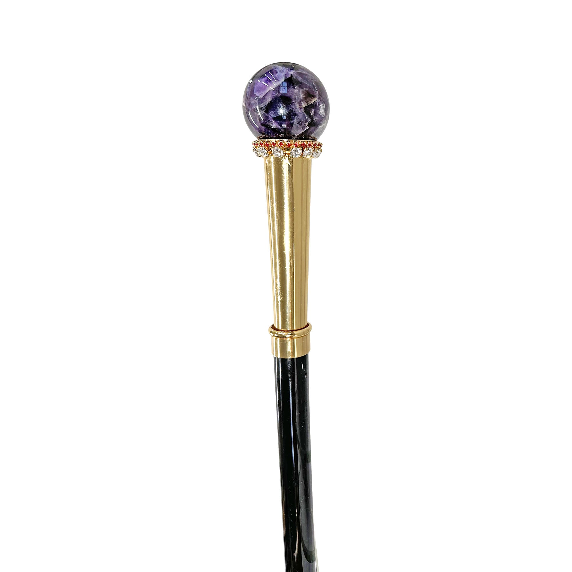 Unique Refined 24K Gold-Plated Walking Stick with Elegant Minimalist Design