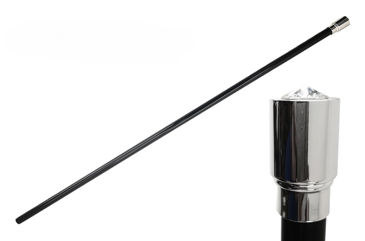 Designer Luxurious Handcrafted Walking Stick with Swarovski Crystal