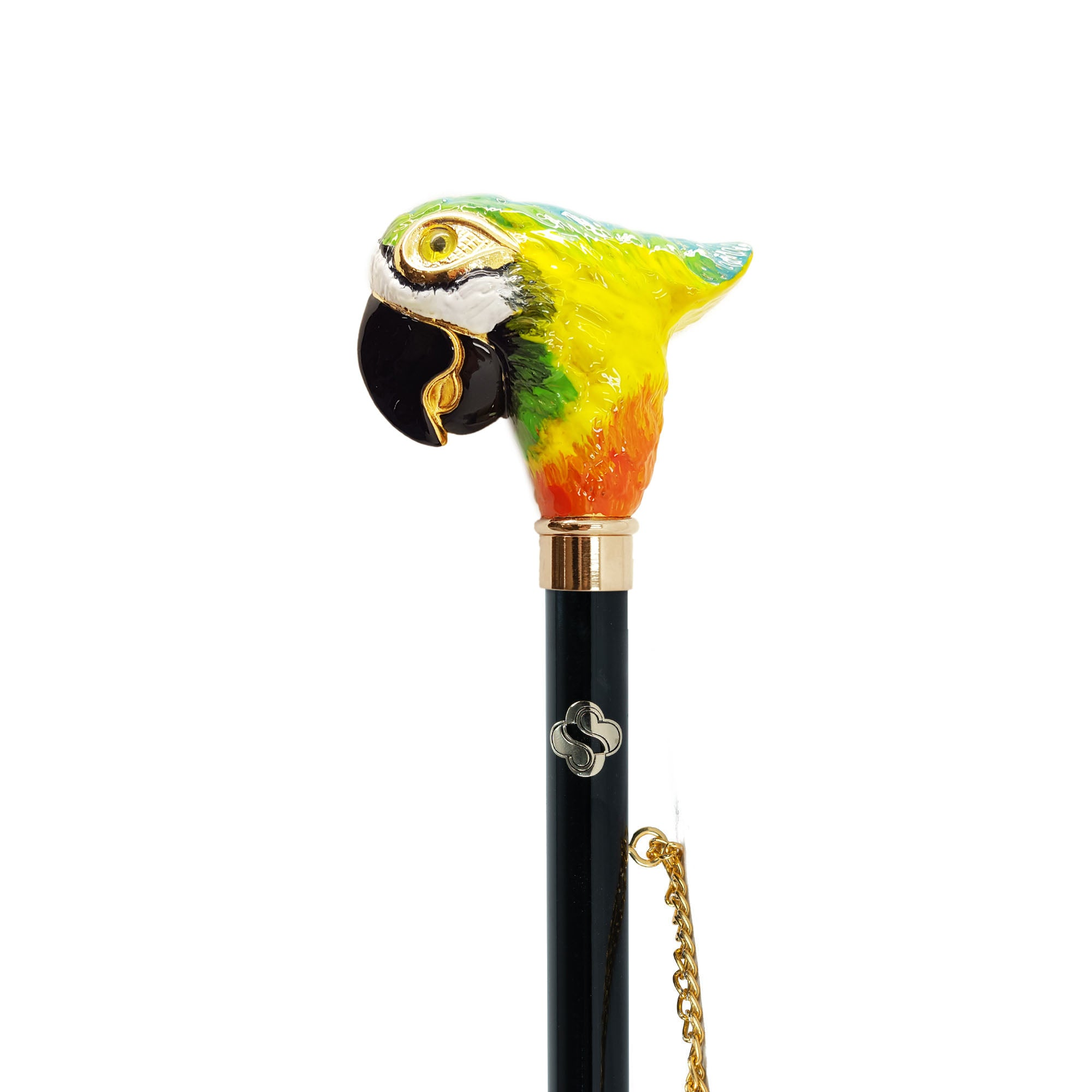 Exclusive Parrot Hand-Painted 24K Gold-Plated Parrot Shoehorn