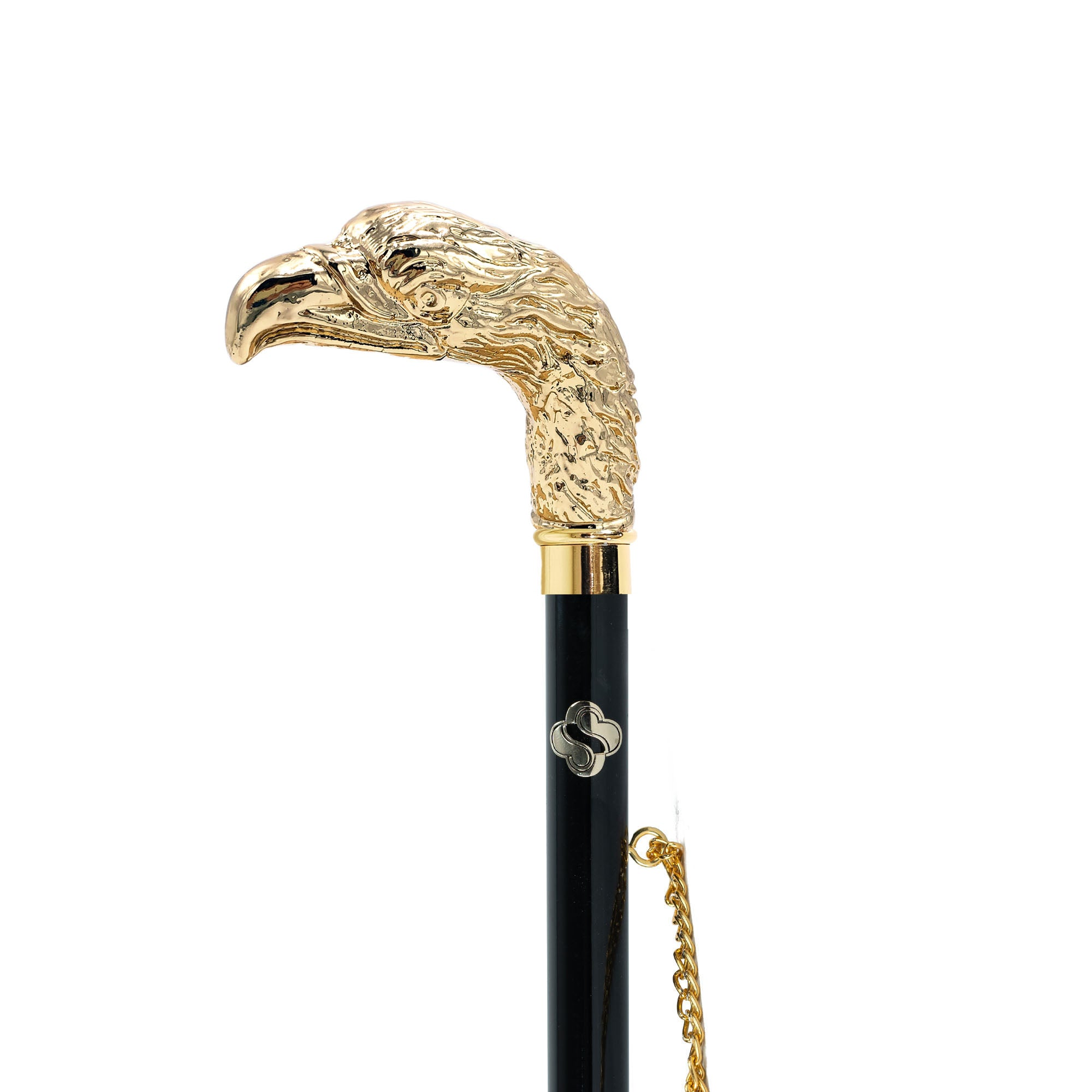 Designer 24K Gold-Plated Shoehorn with Majestic Bird of Prey Handle