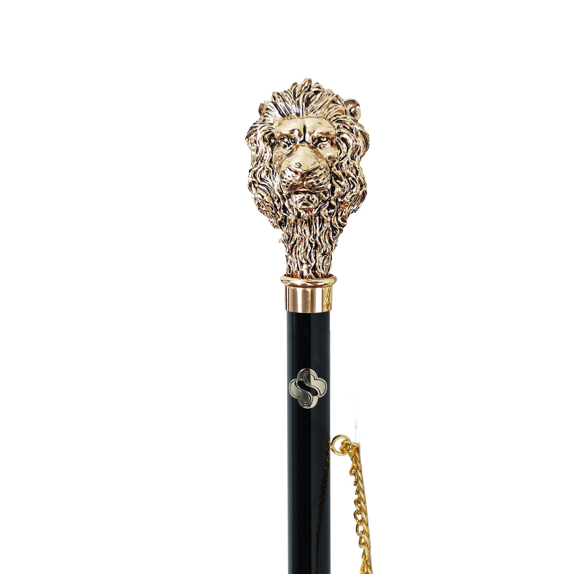 Exclusive Design 24K Gold-Plated Shoehorn with Lion Handle