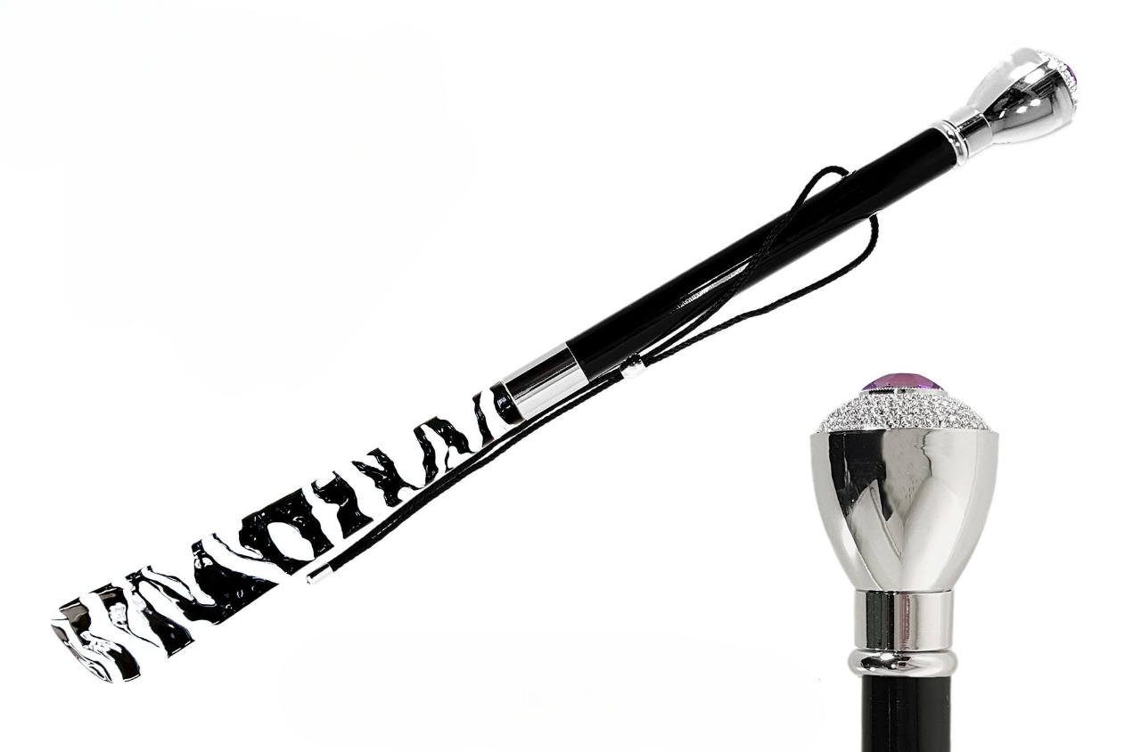 Luxury Silver-Plated Shoehorn with Swarovski Crystal Embellishments