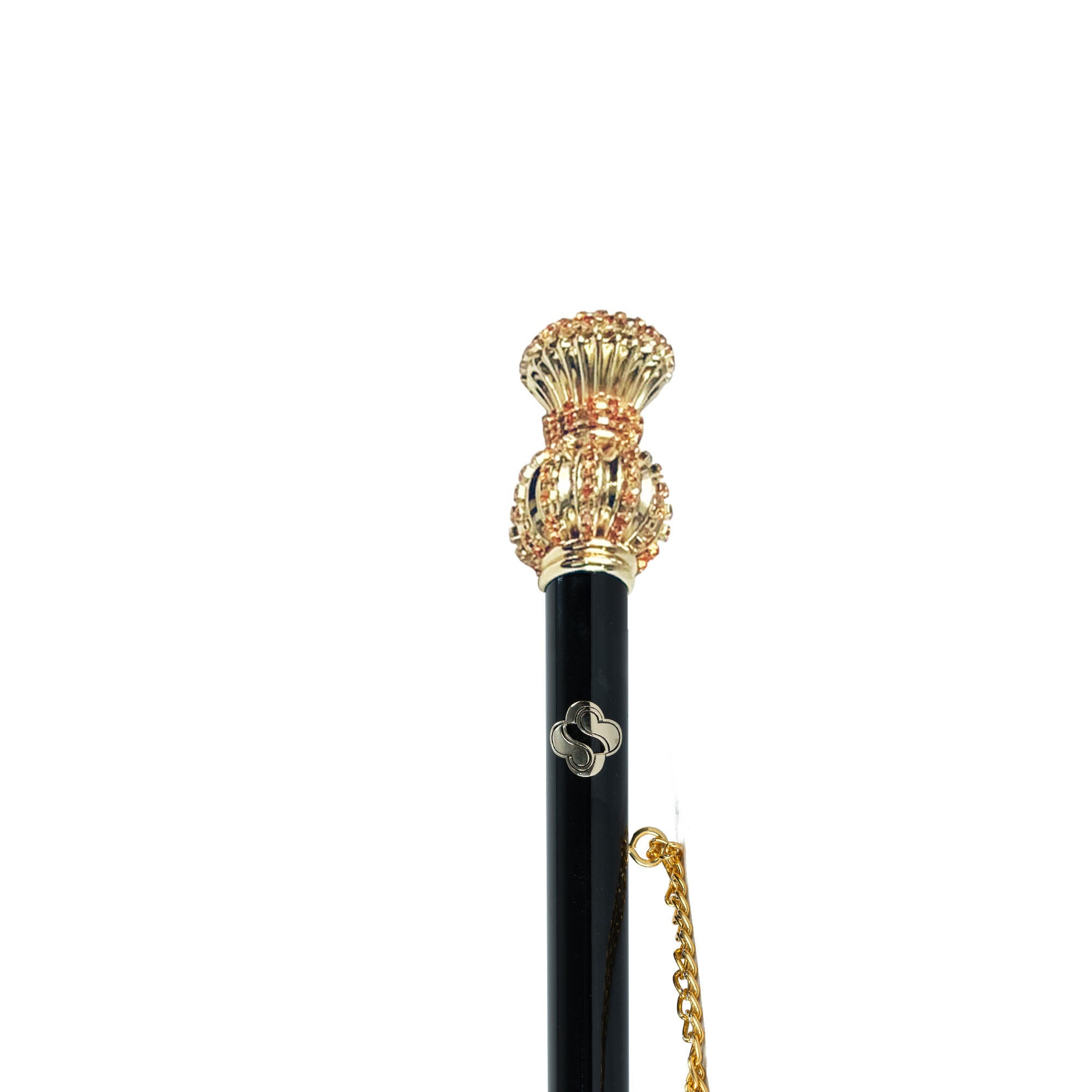Handmade Italian Exquisite 24K Gold Plated Crystal Shoehorn