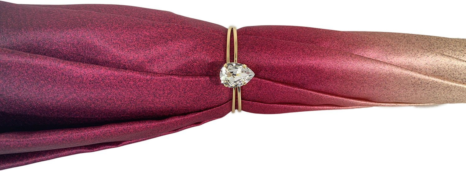 Luxury Peacock Umbrella with Swarovski Handle and Gold Accents