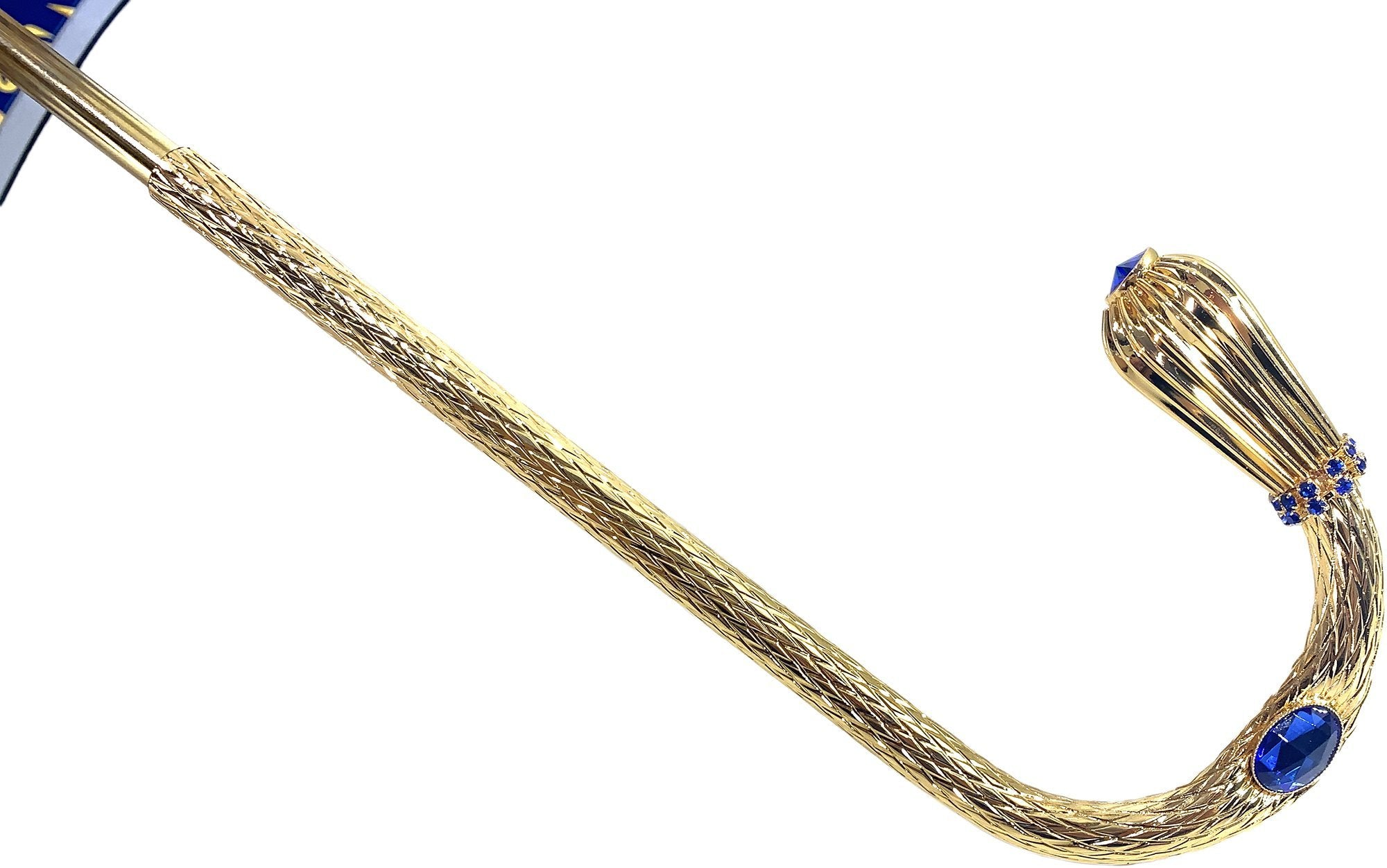 Beautiful Luxury Double Canopy Umbrella in Luxurious Blue Satin