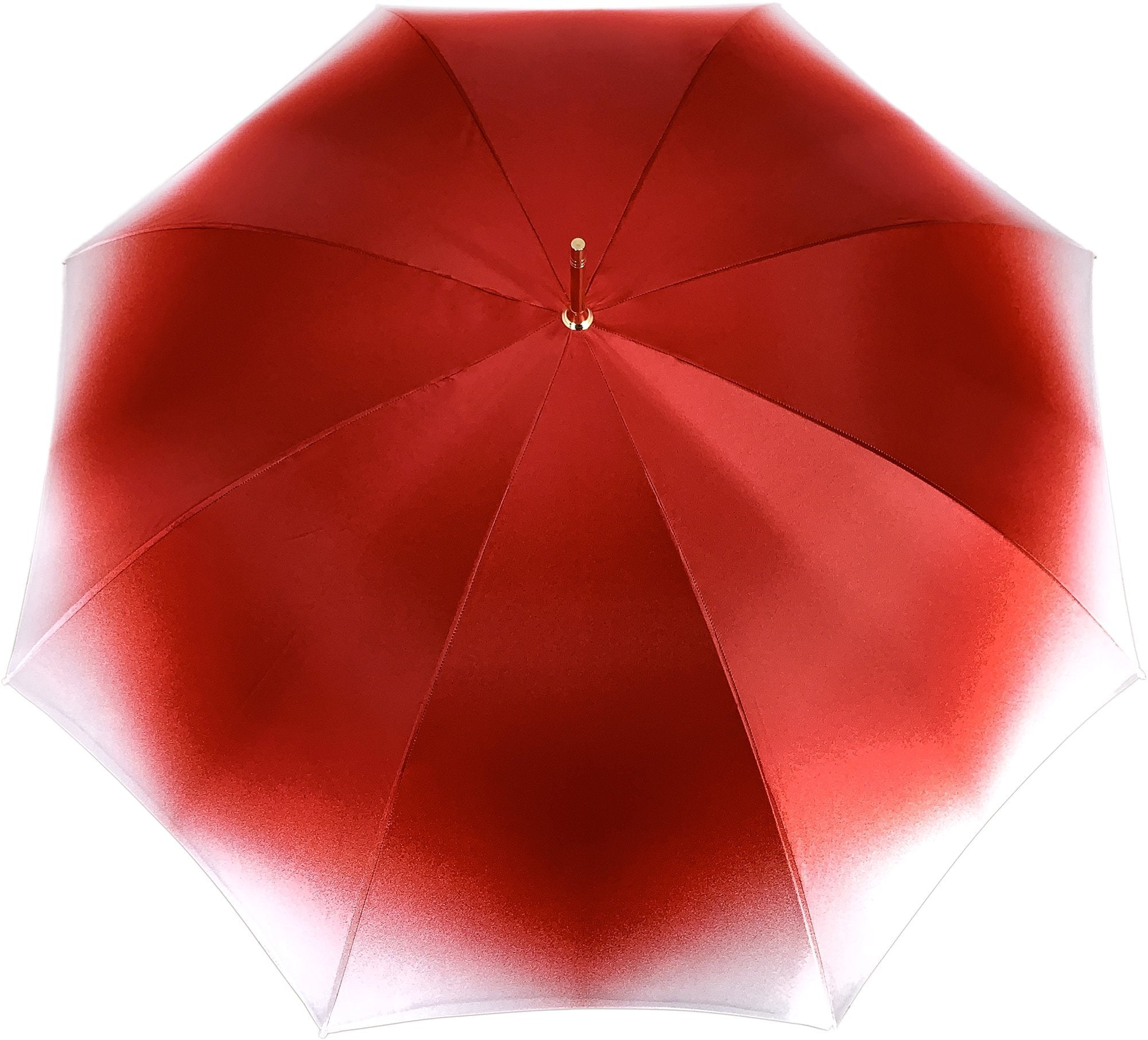 Designer Red Flowered Umbrella – Handmade Italian Elegance