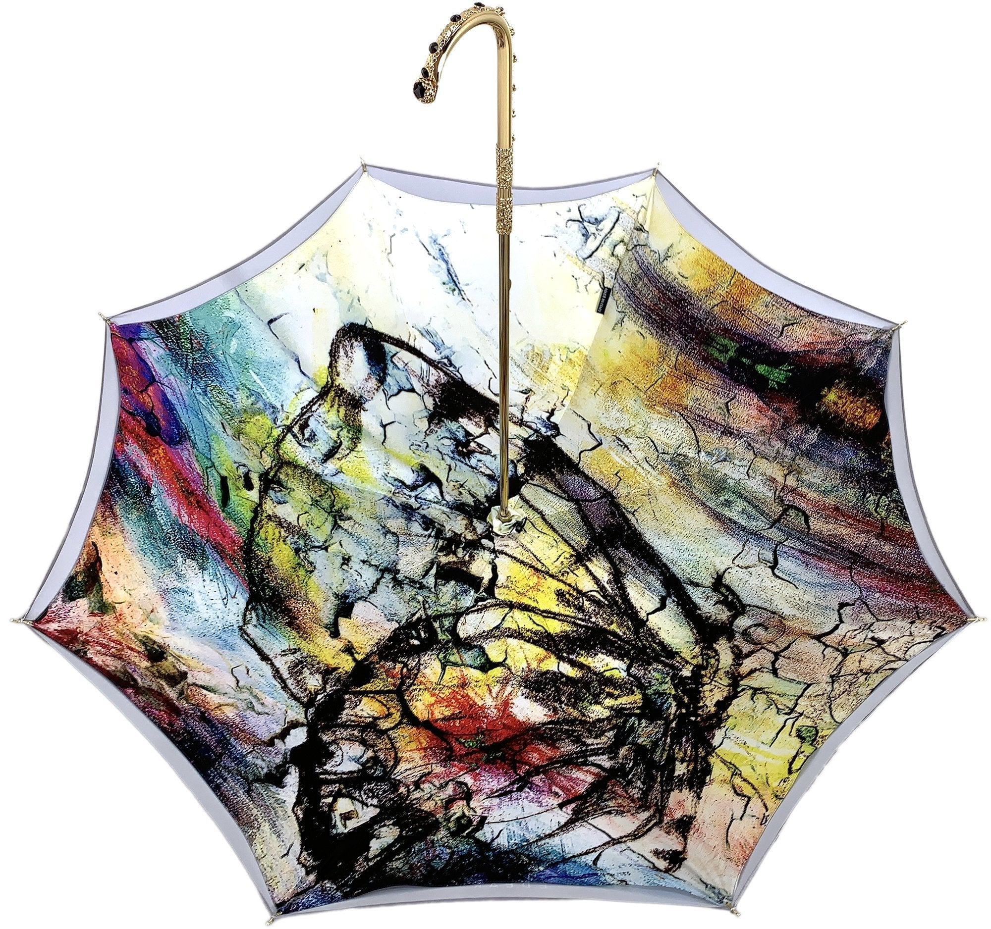 Butterfly Umbrella – Handmade Italian Elegance with Swarovski Crystals