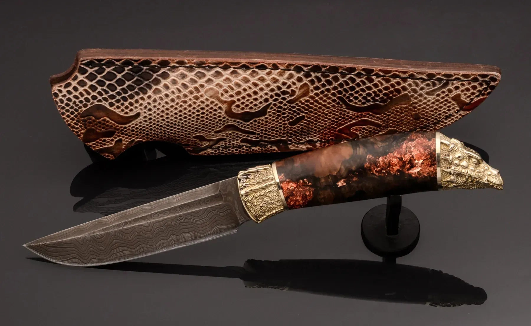 Dragon author collectible art knife