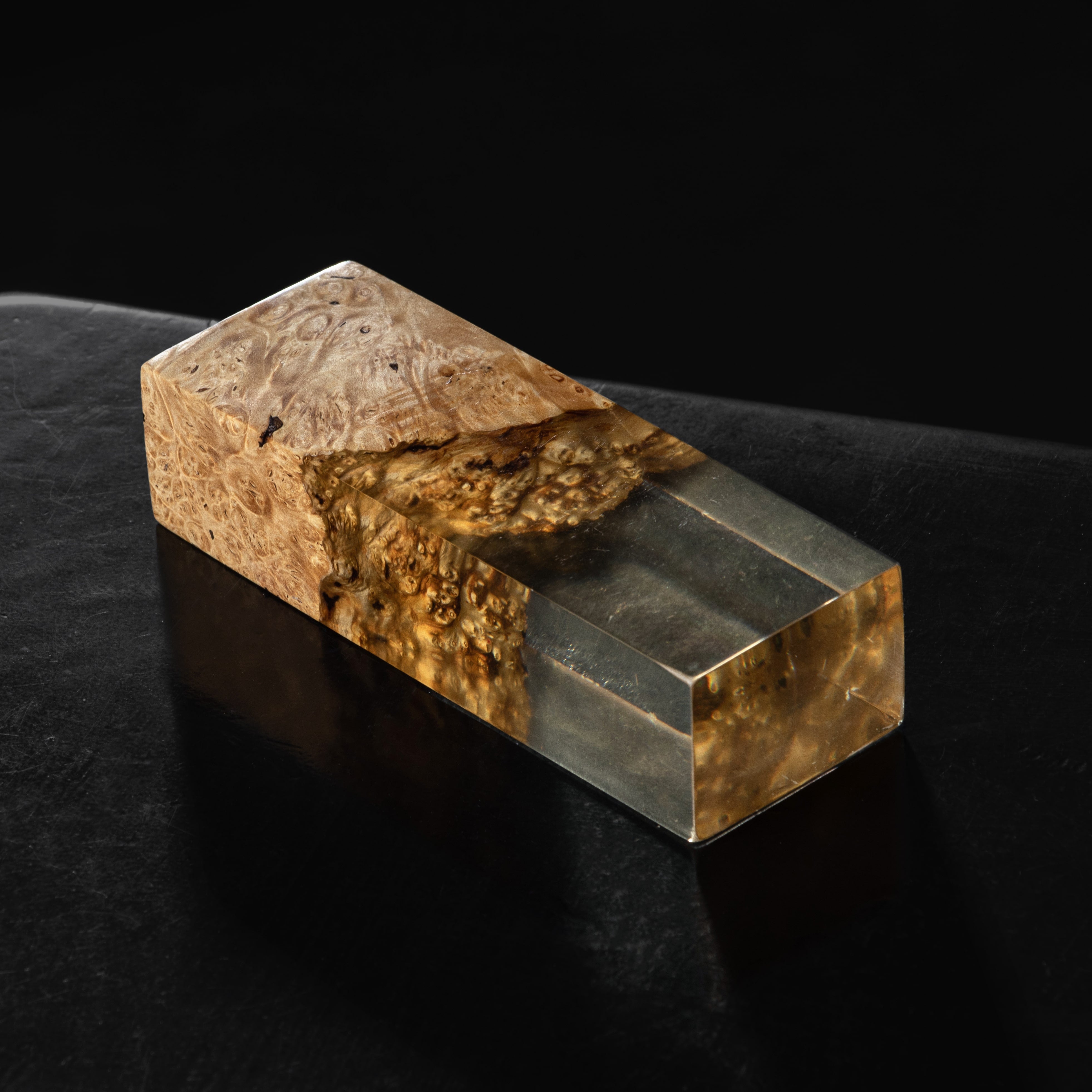 Stabilized maple burl wood