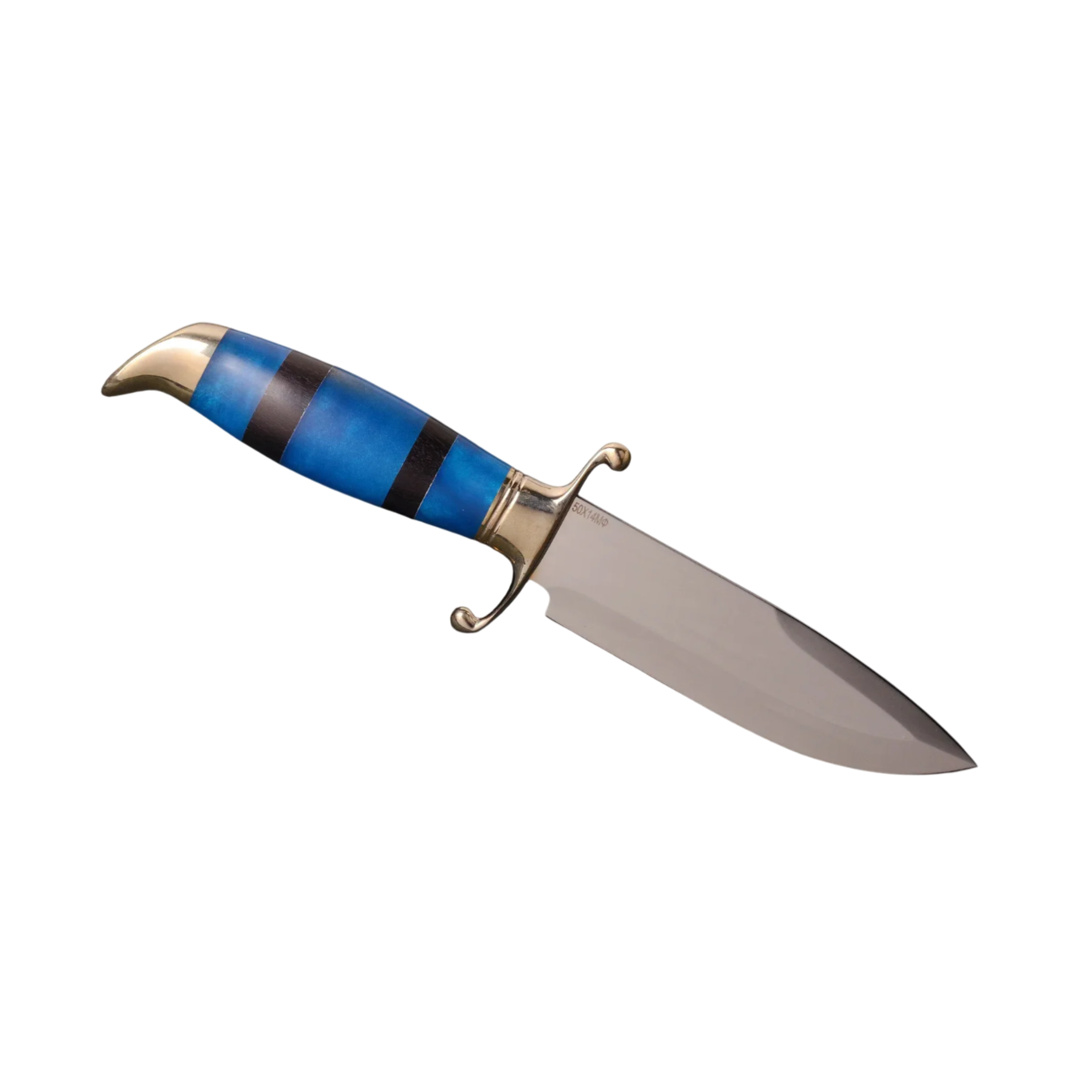 Designer Handmade Knife 50X14MF with Bog Oak and Acrylic Handle