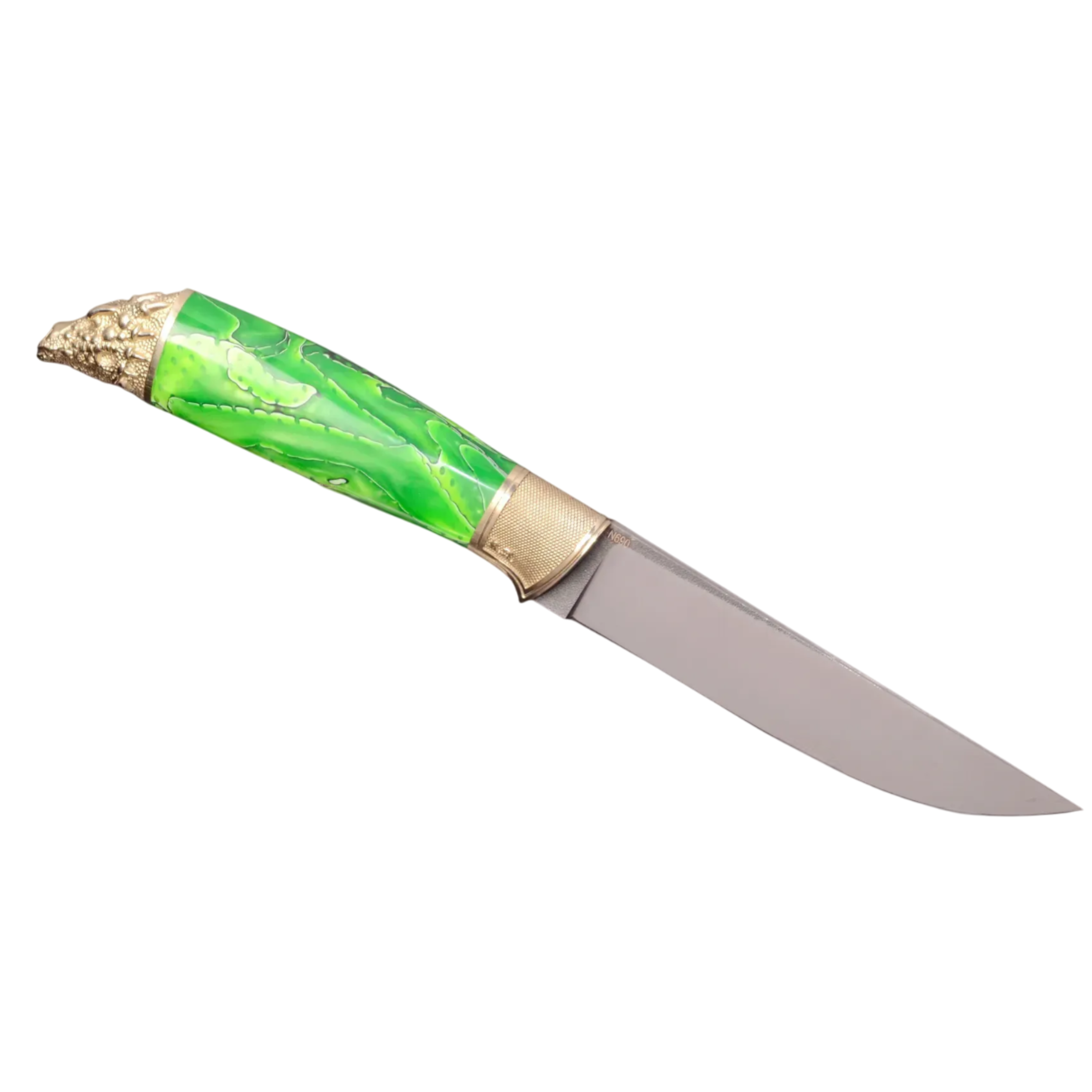 Luxury Handmade Knife N690 Steel with Acrylic Handle - Elegant Knives