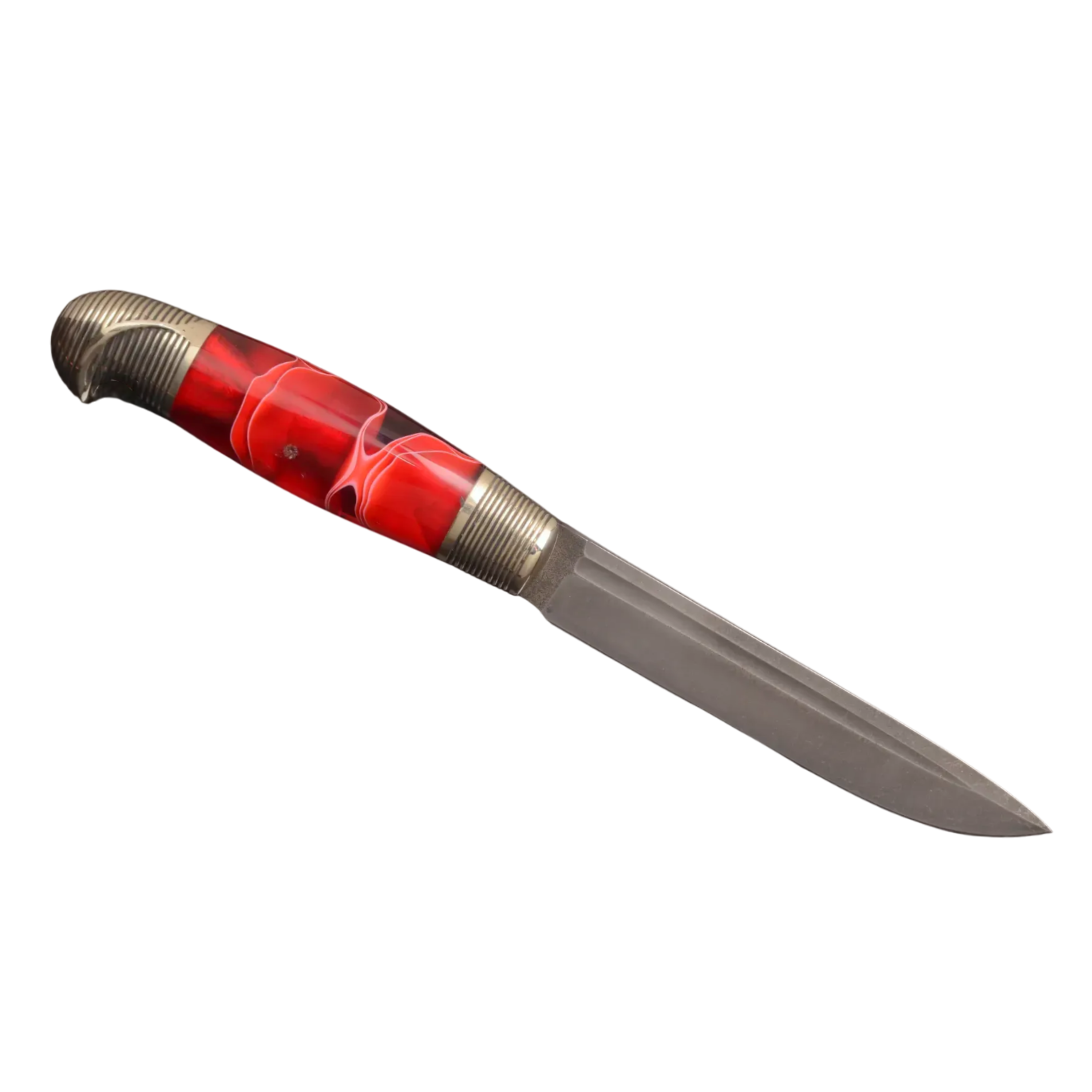 Red Designer Brutal Knife with a Strong Character - Elegant Knives