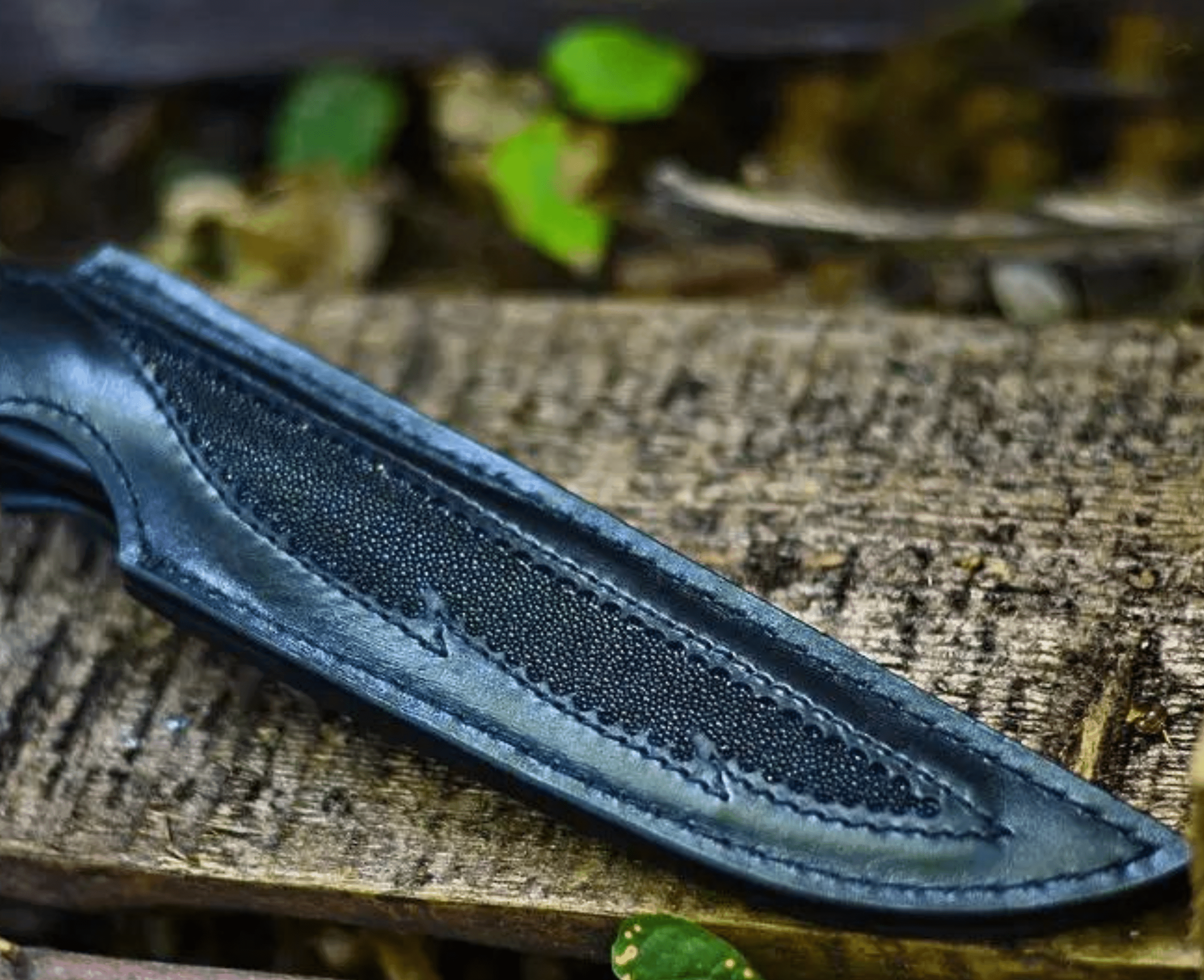 Handmade Carved Hunting Knife "Archangel"