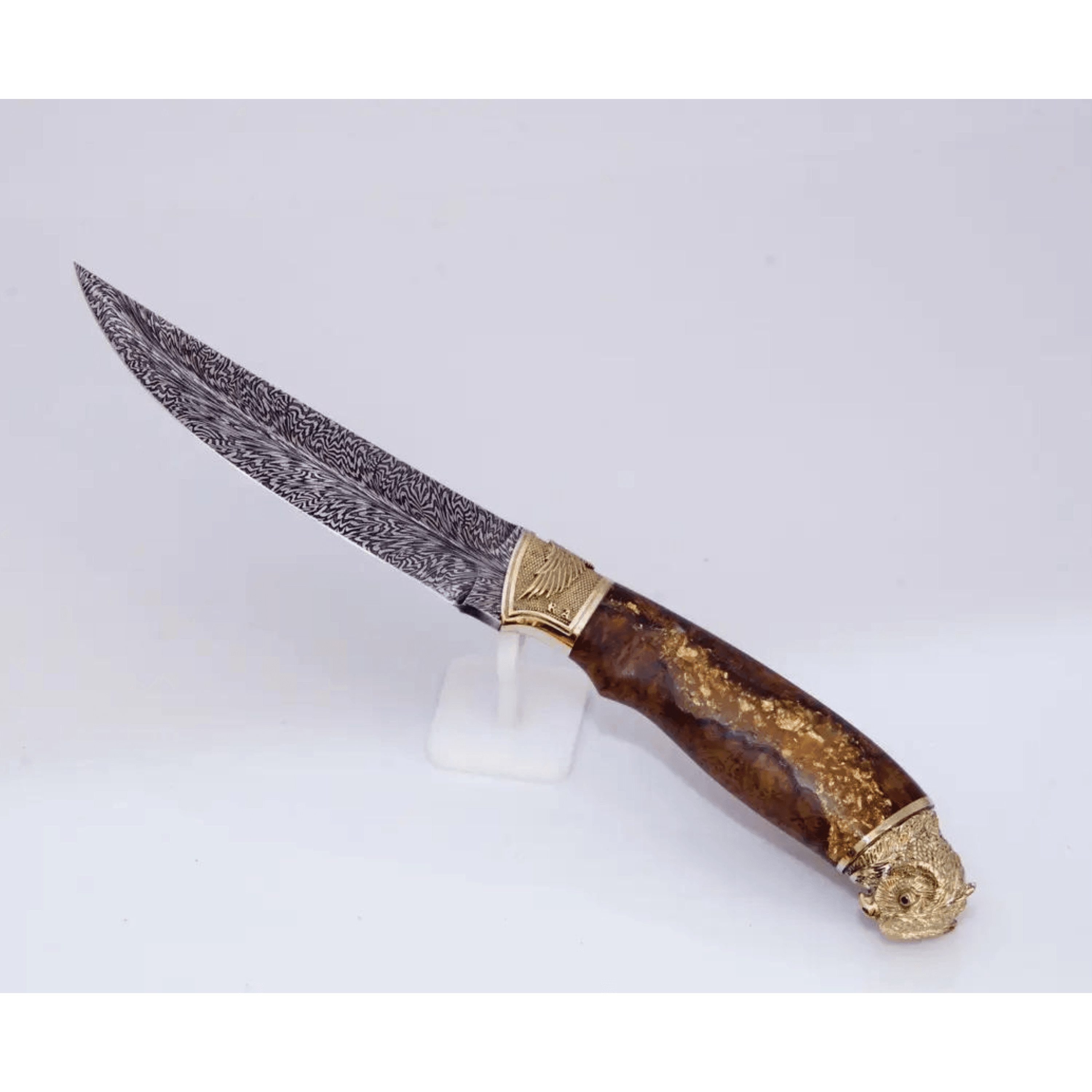 Mosaic Damascus The Author's Knife "Golden Eagle"