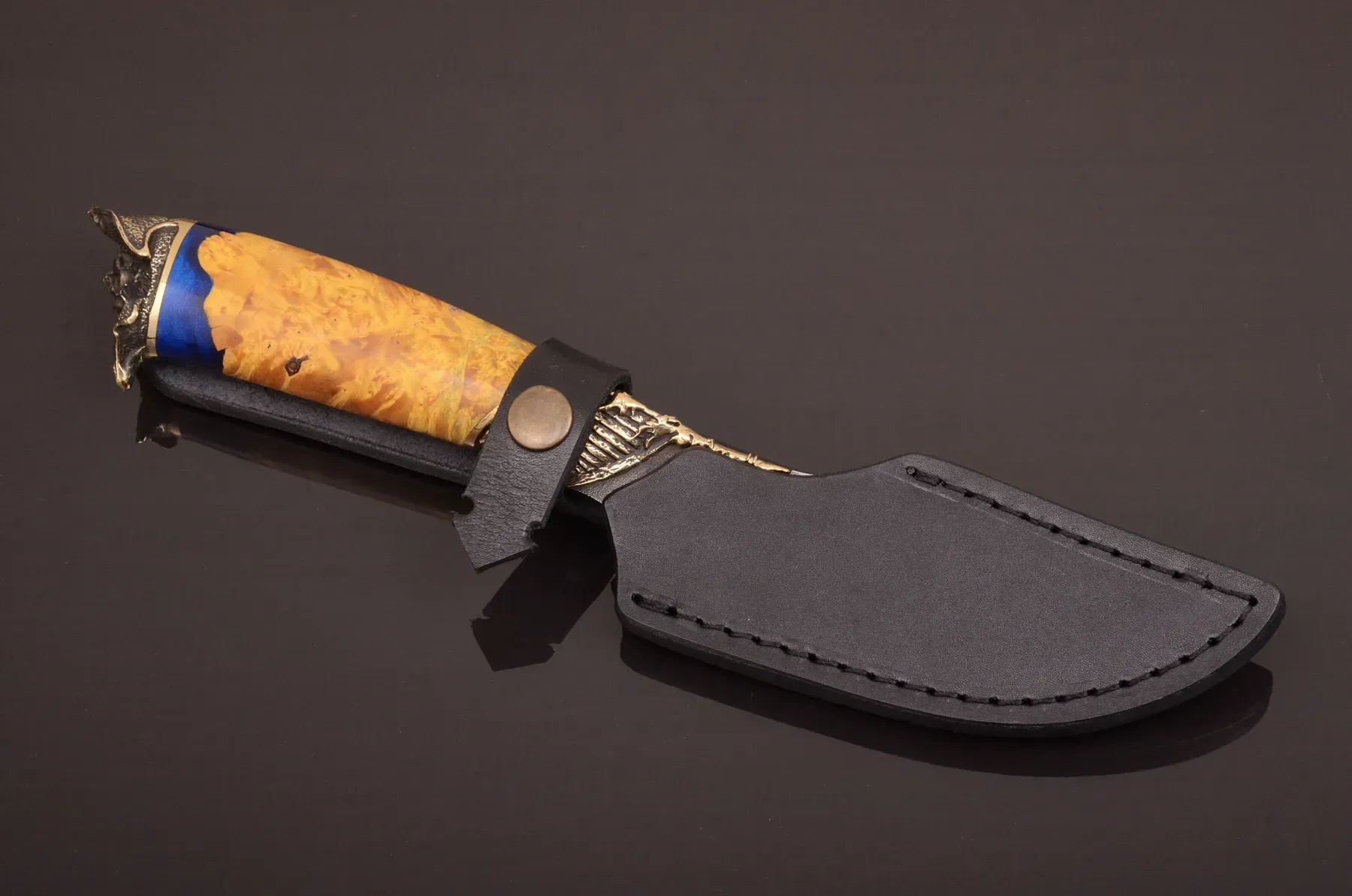 Black Pearl Handcrafted Universal Knife with Hybrid Handle