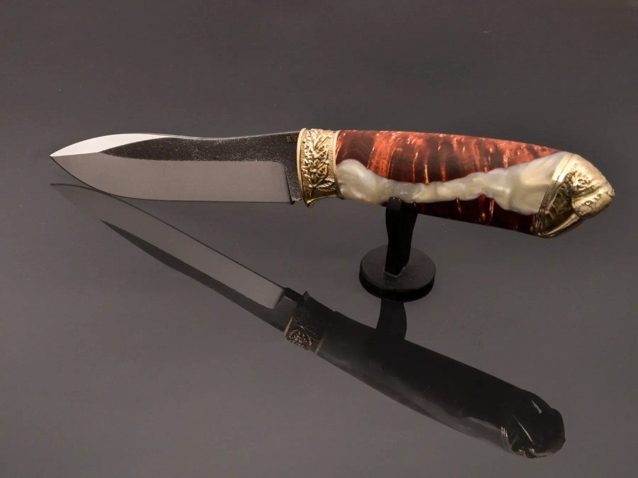 Exclusive Designer Handmade Knife with Hybrid Handle - Elegant Knives