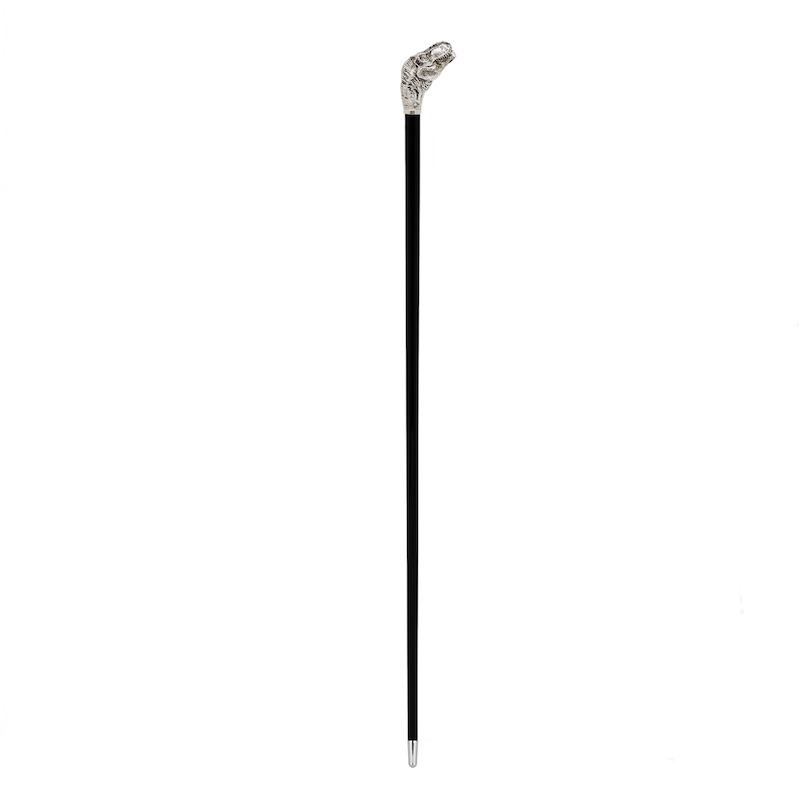 Luxury T-Rex Walking Cane with Brass Handle – Handmade in Italy